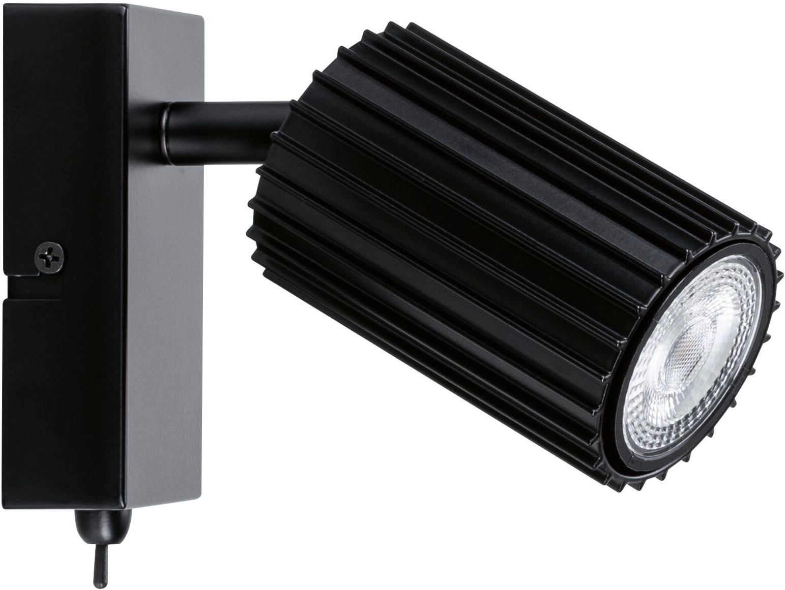Paulmann Wandleuchte »Spot Lirena max 1x10W GU10 Schwarz 230V Metall« GU10 1 Stk. Dimmbar