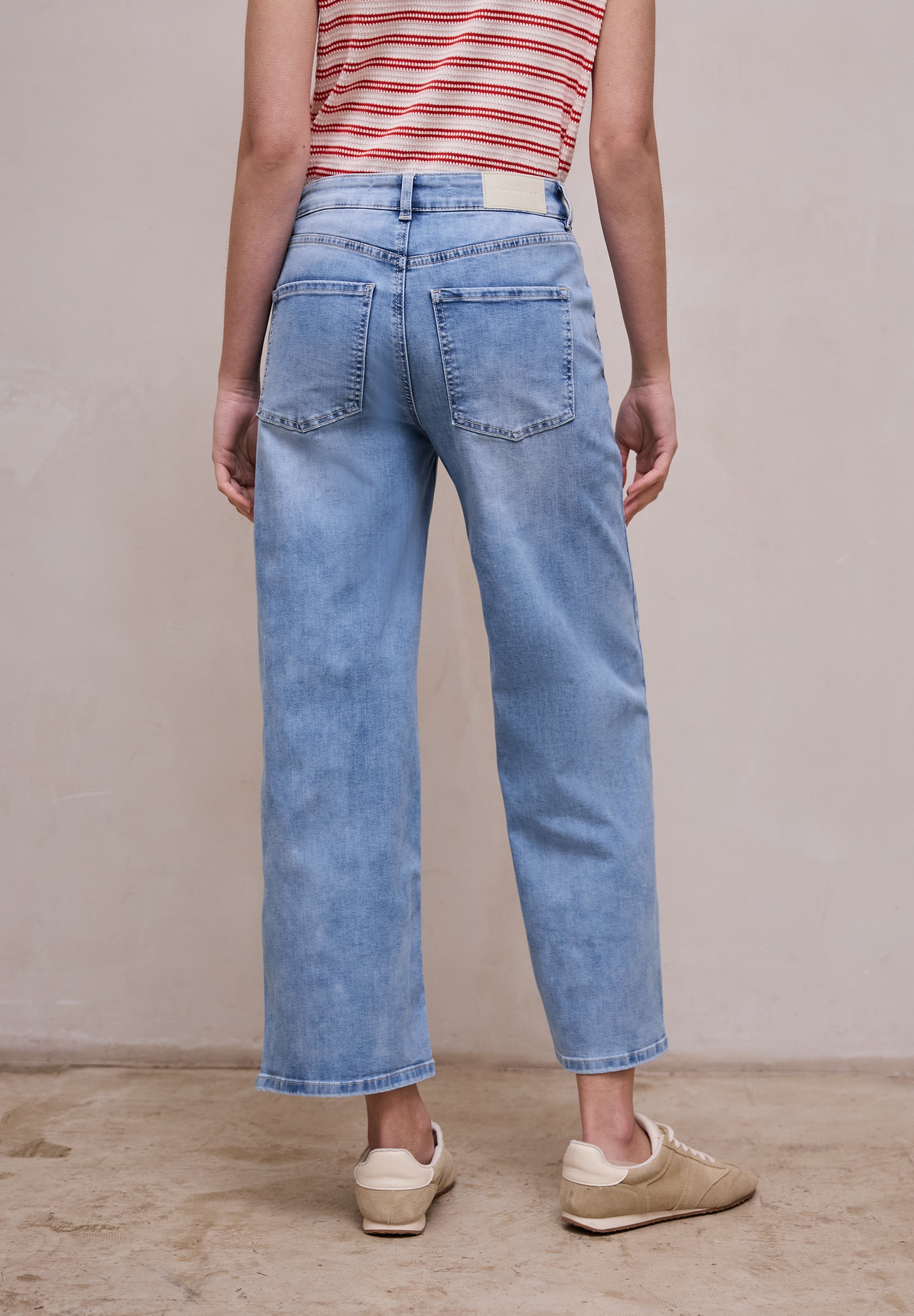 STREET ONE STUDIO Loose-fit-Jeans High Waist günstig online kaufen