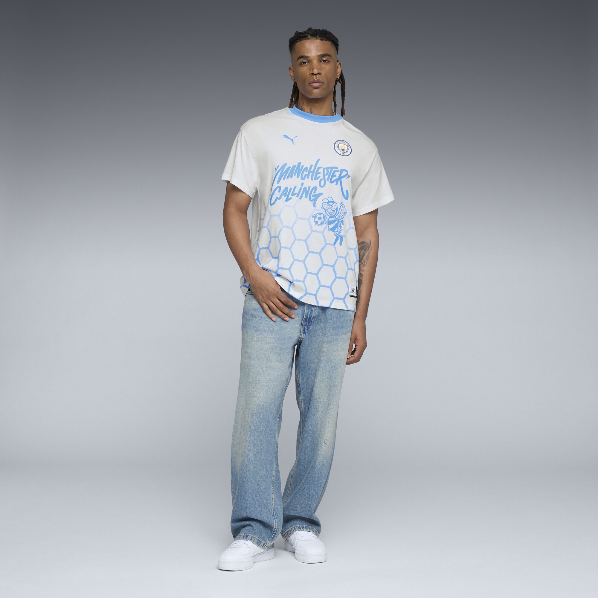 PUMA Trainingsshirt »PUMA HOOPS x MANCHESTER CITY Basketballshirt Herren«