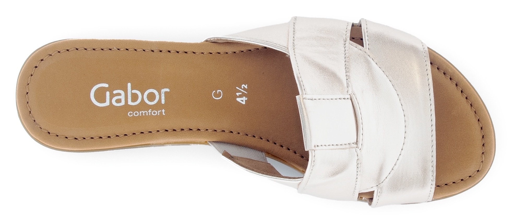 Gabor Pantolette »RHODOS«, Blockabsatz, Sommerschuh, Komfortschuh in Bequemweite G (= weit)