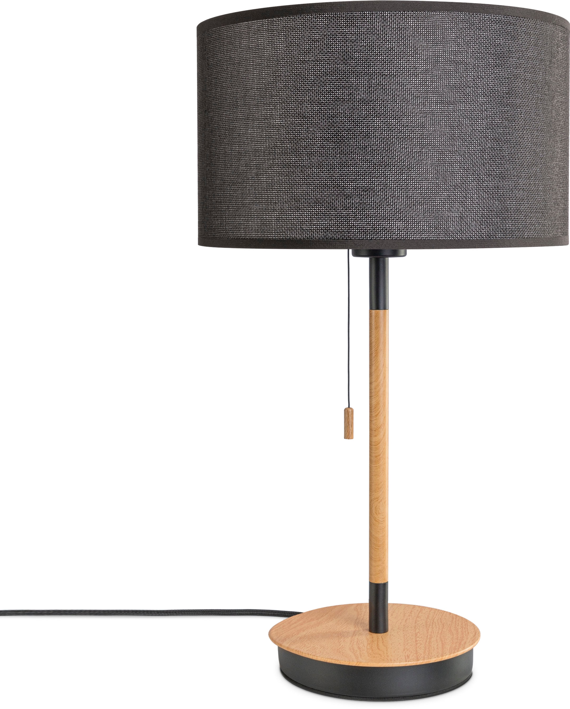 Paco Home Tischleuchte »EK CA UNI COLOR«, Nacht Mit Schalter Stofflampe  Vintage Skandinavisch | Sale bei BAUR