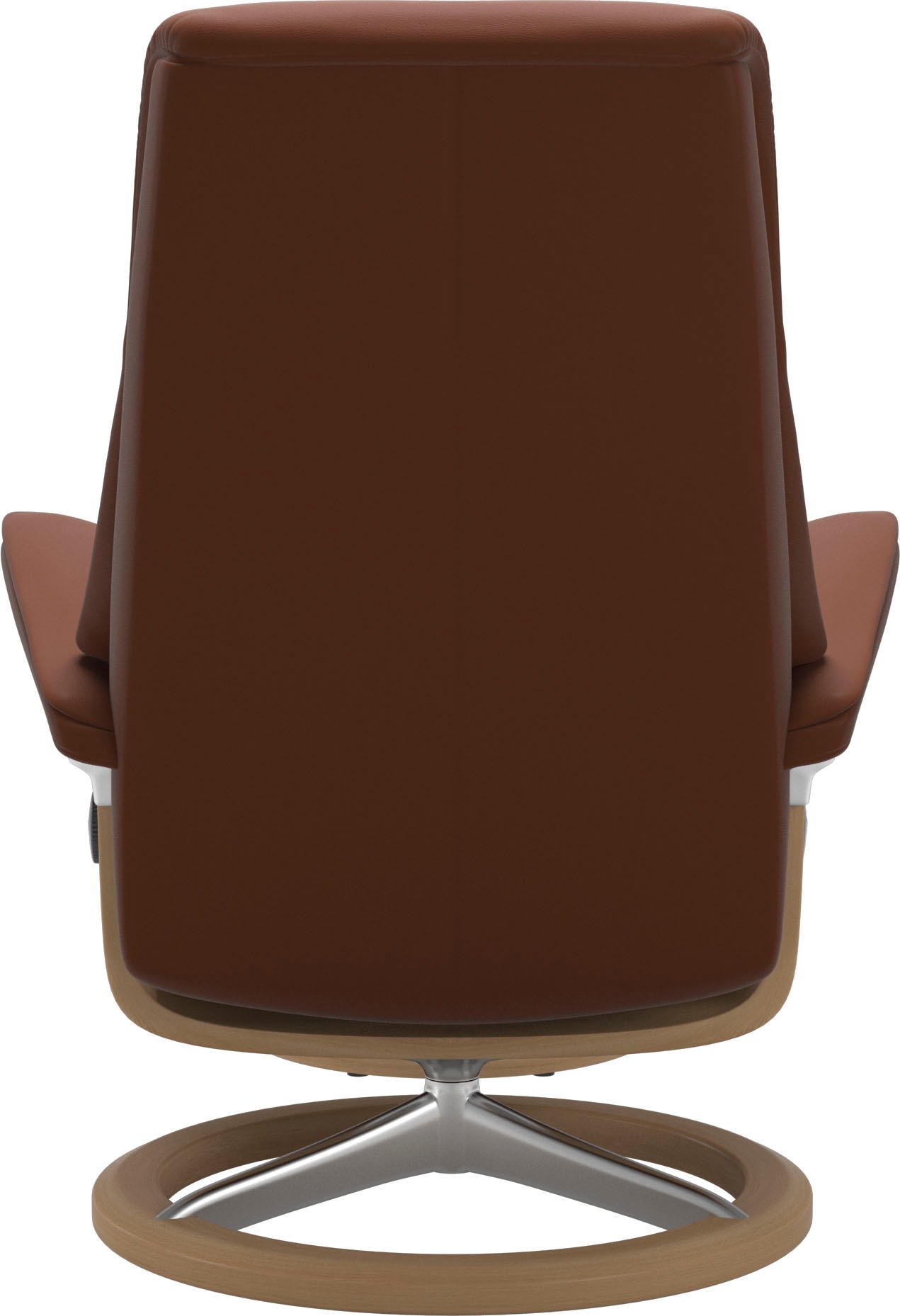 Stressless® Relaxsessel »View«, (Set, Relaxsessel mit Hocker), mit Signature Base, Größe S,Gestell Eiche
