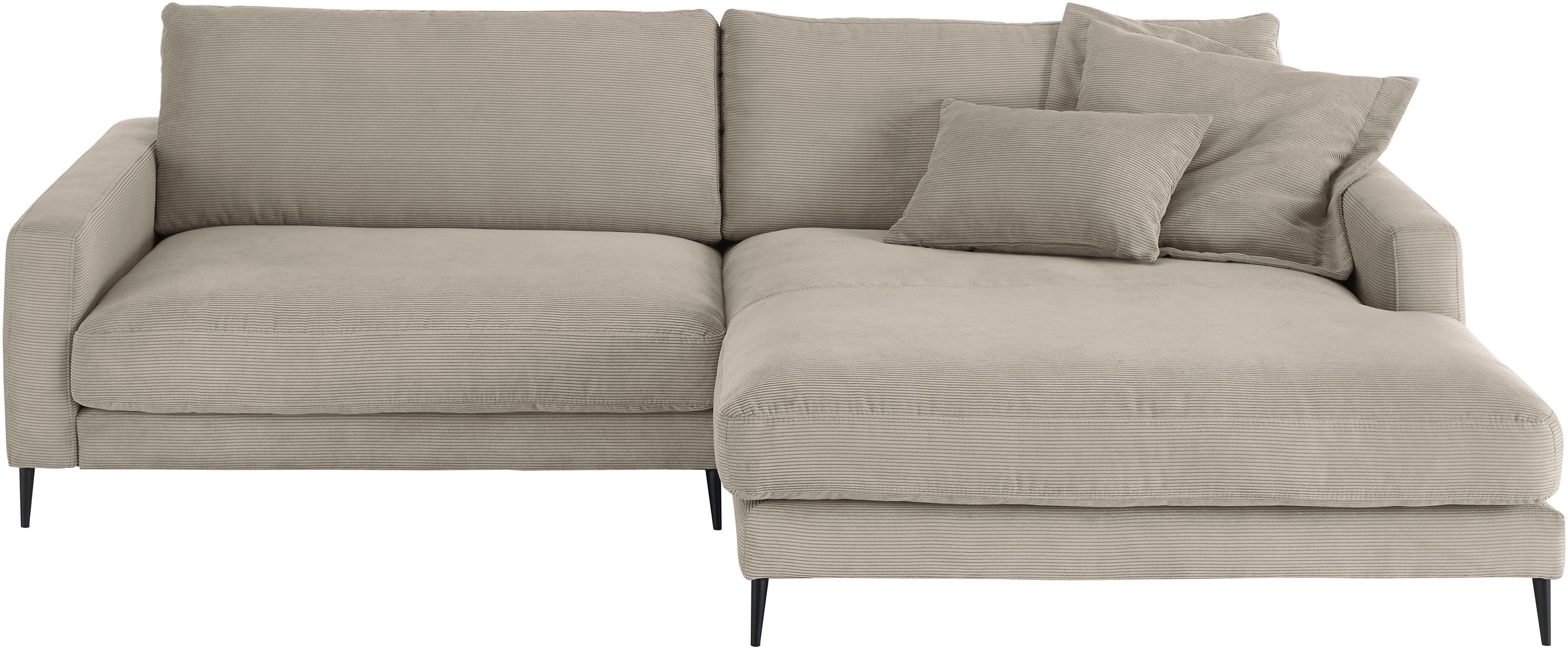 INOSIGN Ecksofa "Downtown, B/T/H: 272/190/84 cm L-Form" weicher Sitzkomfort günstig online kaufen