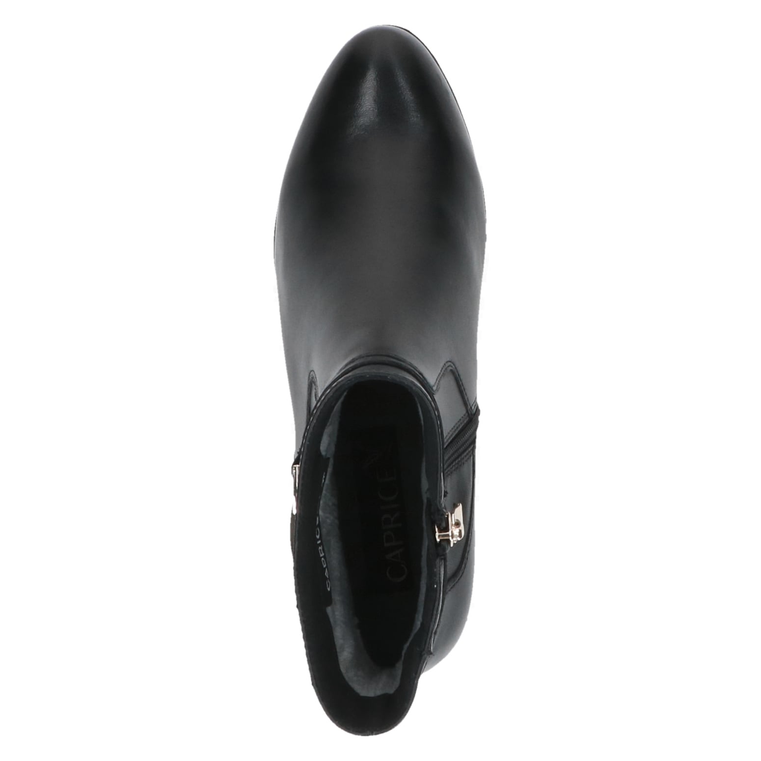 Caprice Stiefelette, Blockabsatz, Businessschuh mit goldfarbener Zierschnalle