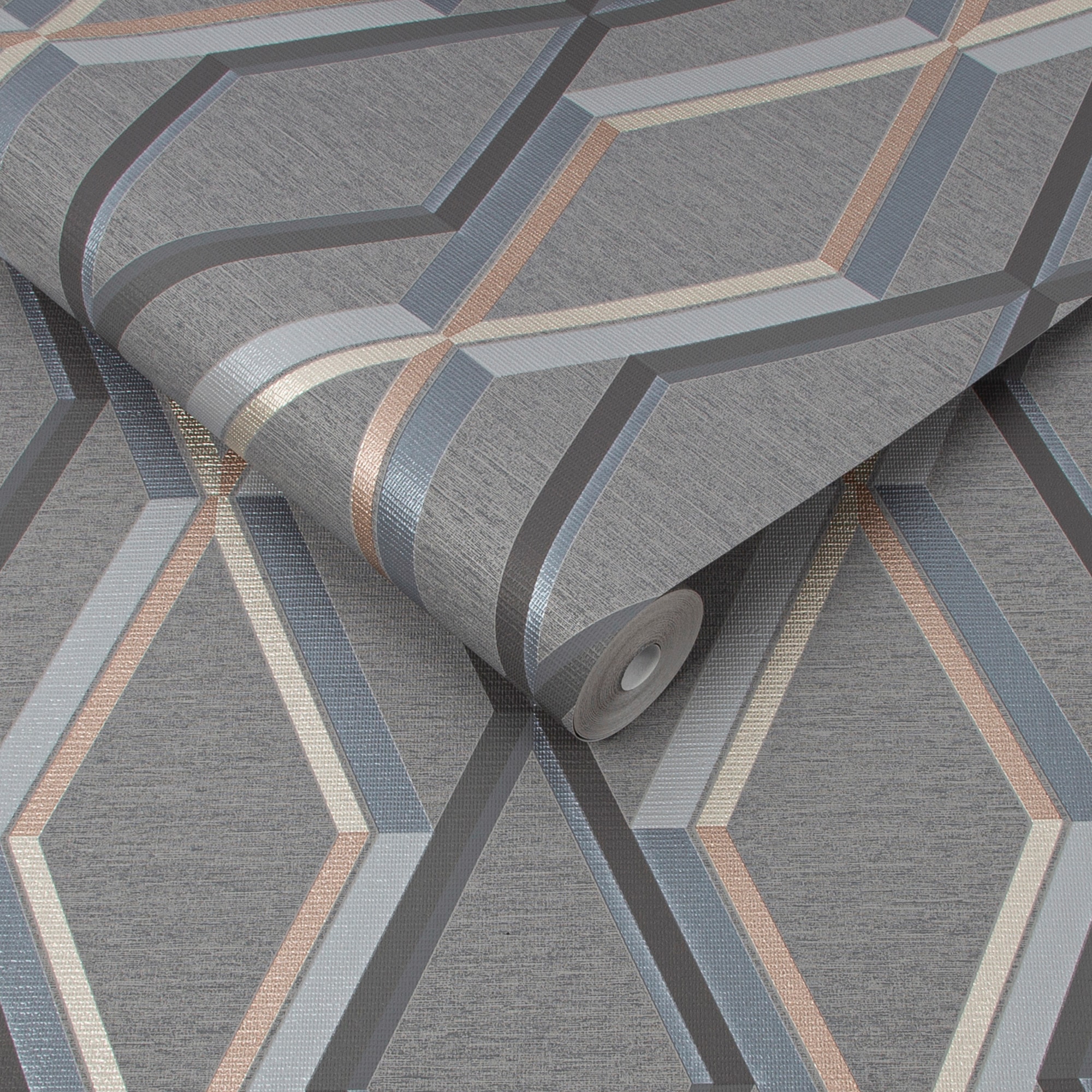 Superfresco Easy Vliestapete »Prestige Geo«, geometrisch, Dunkelgrau - 10mx52cm