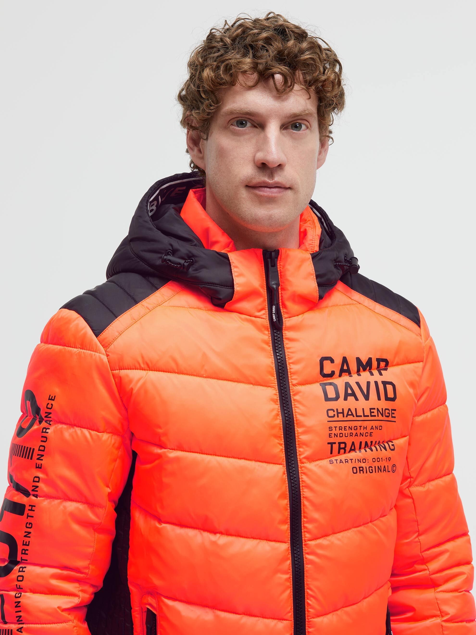 CAMP DAVID Winterjacke mit Kapuze mit Innentaschen