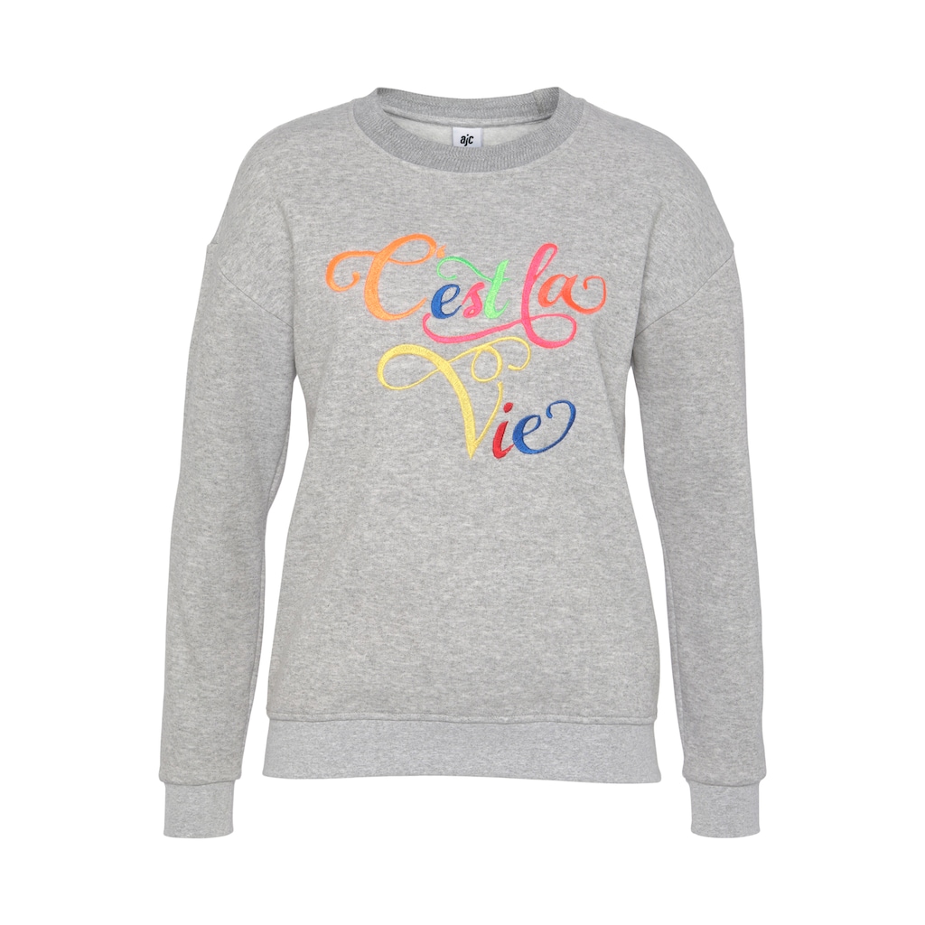 AJC Sweater, mit Statement Stickerei - NEUE KOLLEKTION