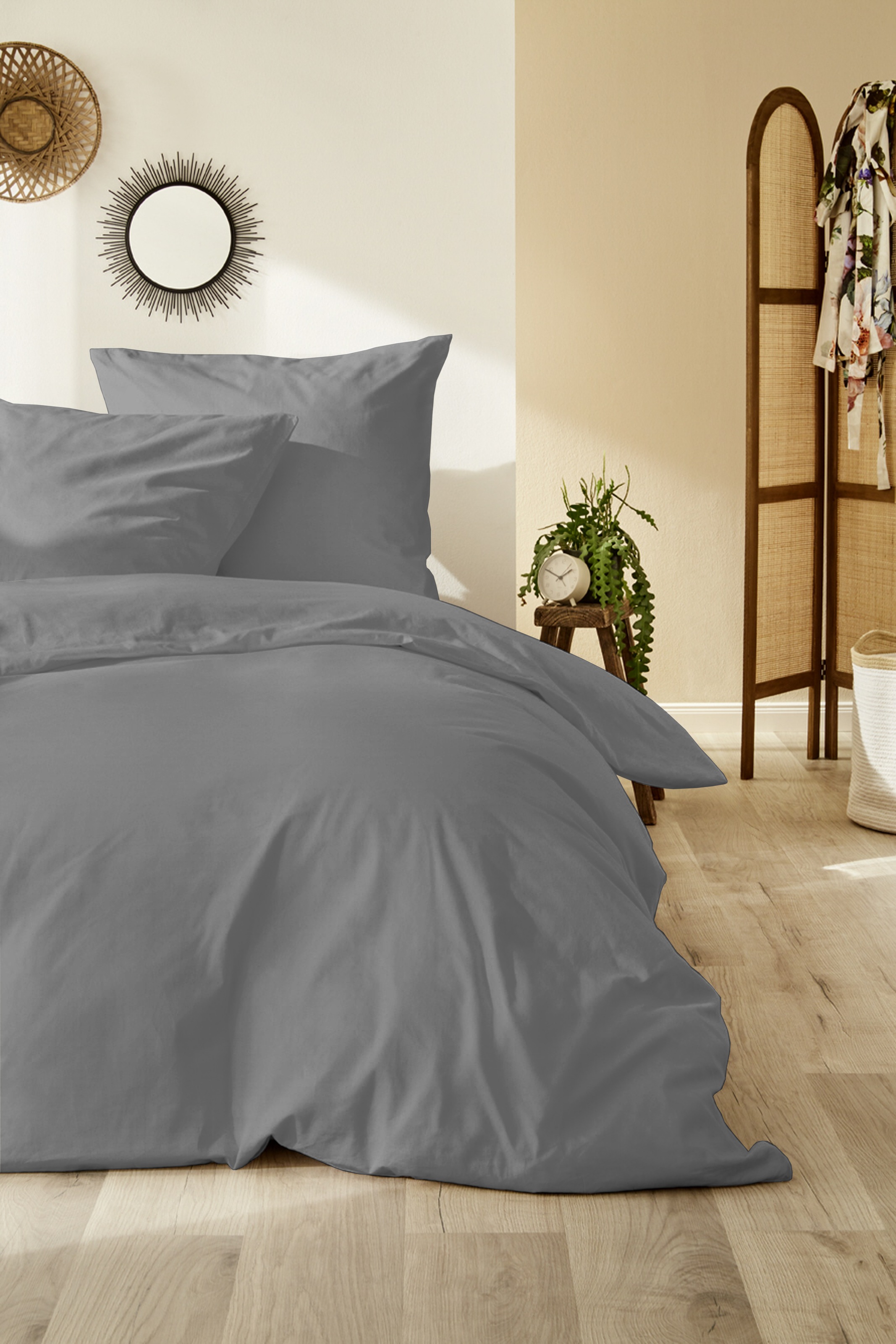 Primera Bettwäsche "Edelflanell-Bettwäsche Smooth" 2 Stk. im natürlichen Un günstig online kaufen