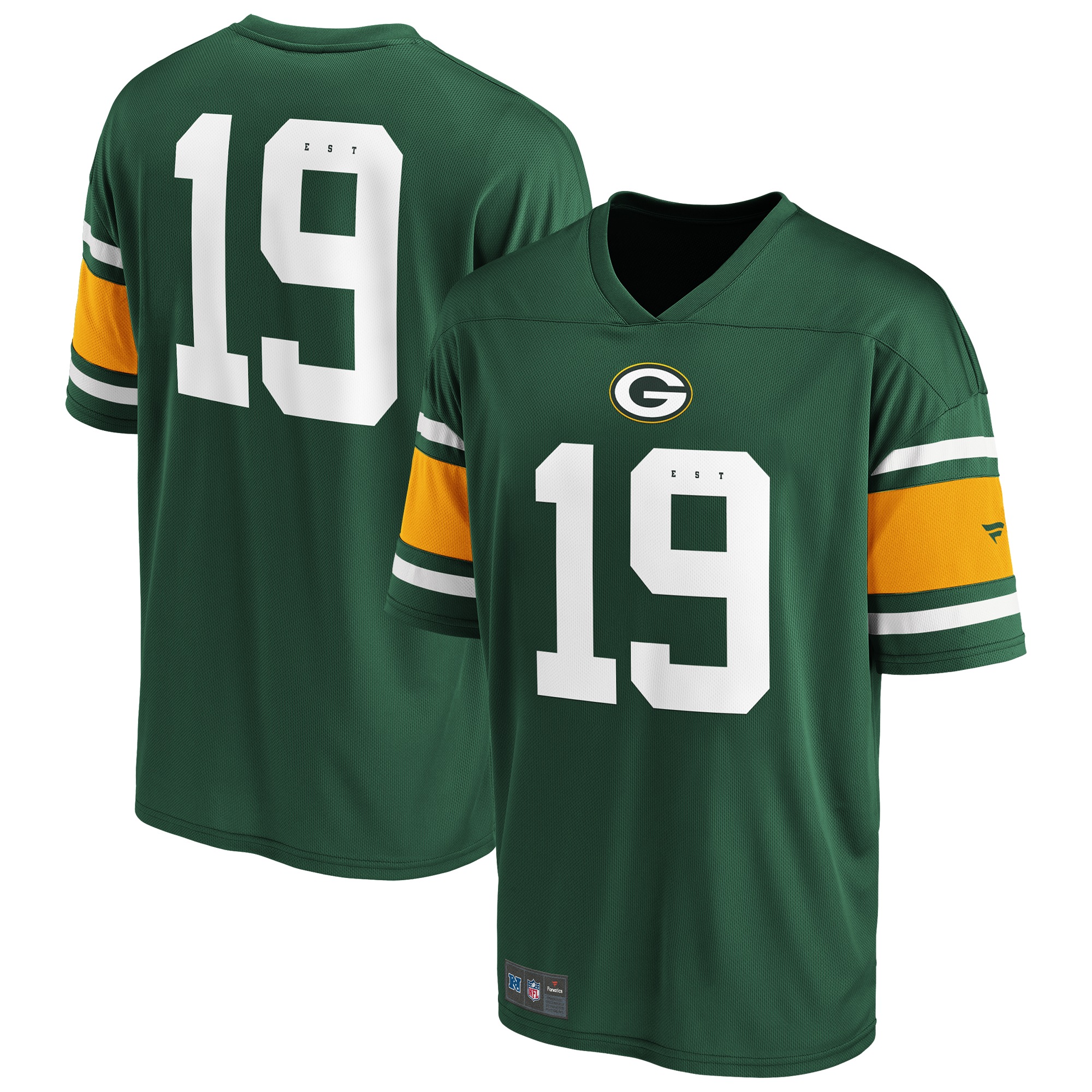 FANATICS Herren Footballtrikot "Fanatics Trikot Green Bay Packers Foundation Supporters", grün, Gr. L, 100% Polyester, Trikots