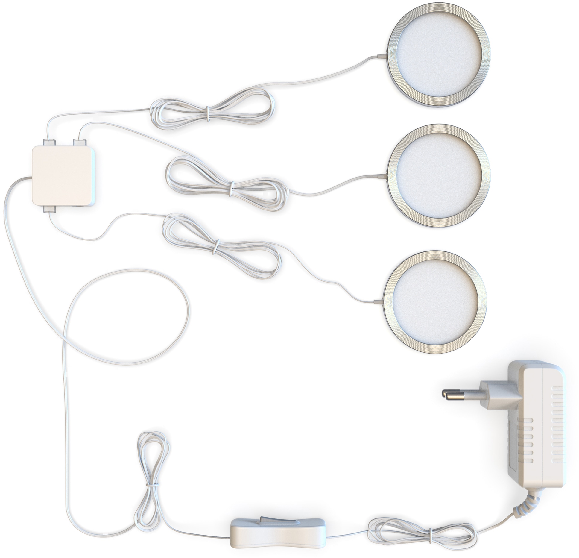 B.K.Licht Unterschrankleuchte, 3 LED 170lm 3000K inkl. Schranklicht, | BAUR Küche, 2W Modul flammig-flammig, SET LED