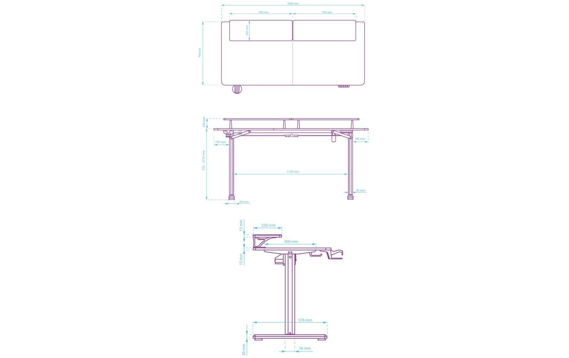 ULTRADESK Gamingtisch »Tisch Higlander XXL«