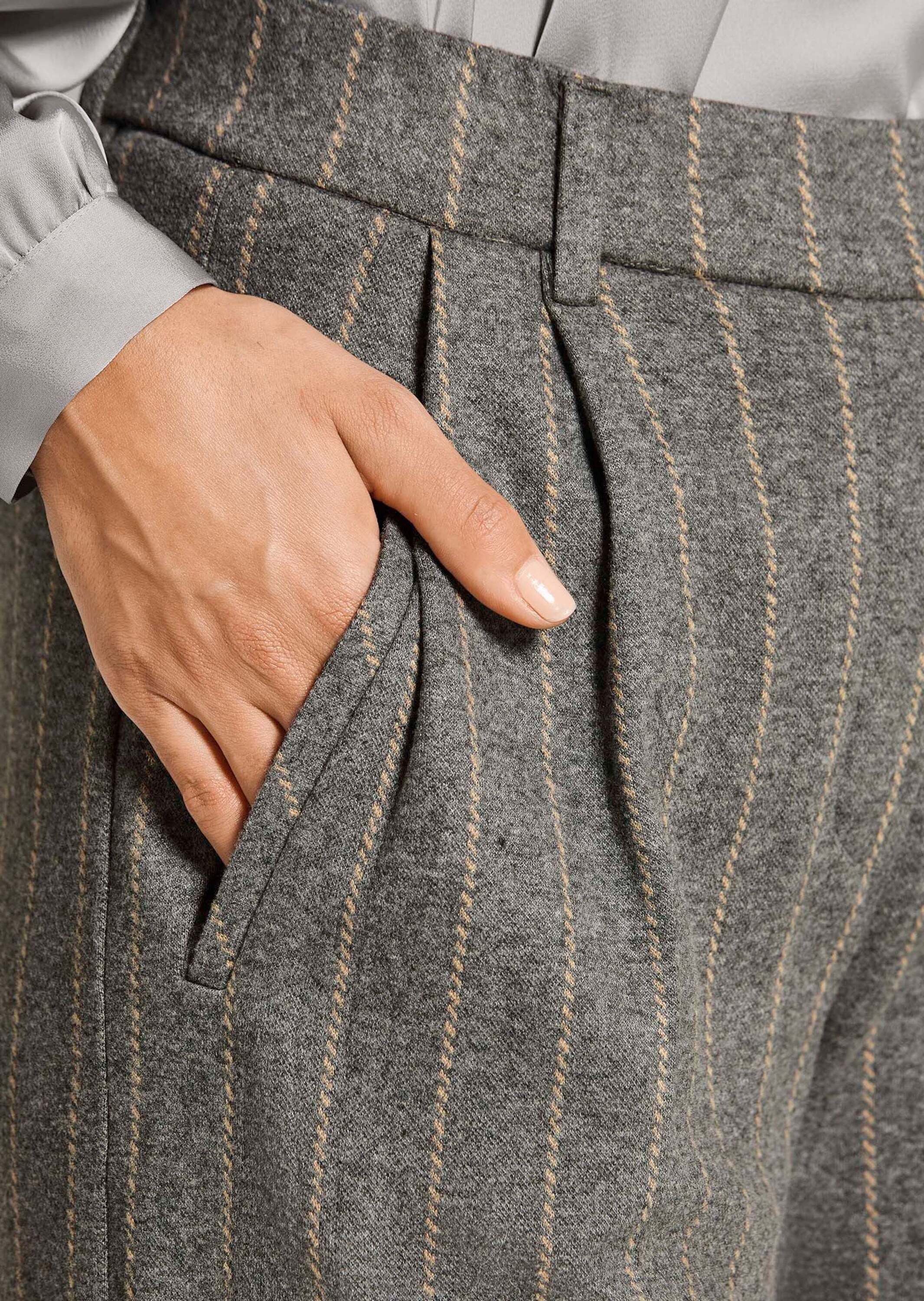 MADELEINE Bundfaltenhose »Hose Bundfaltenhose mit Nadelstreifen«