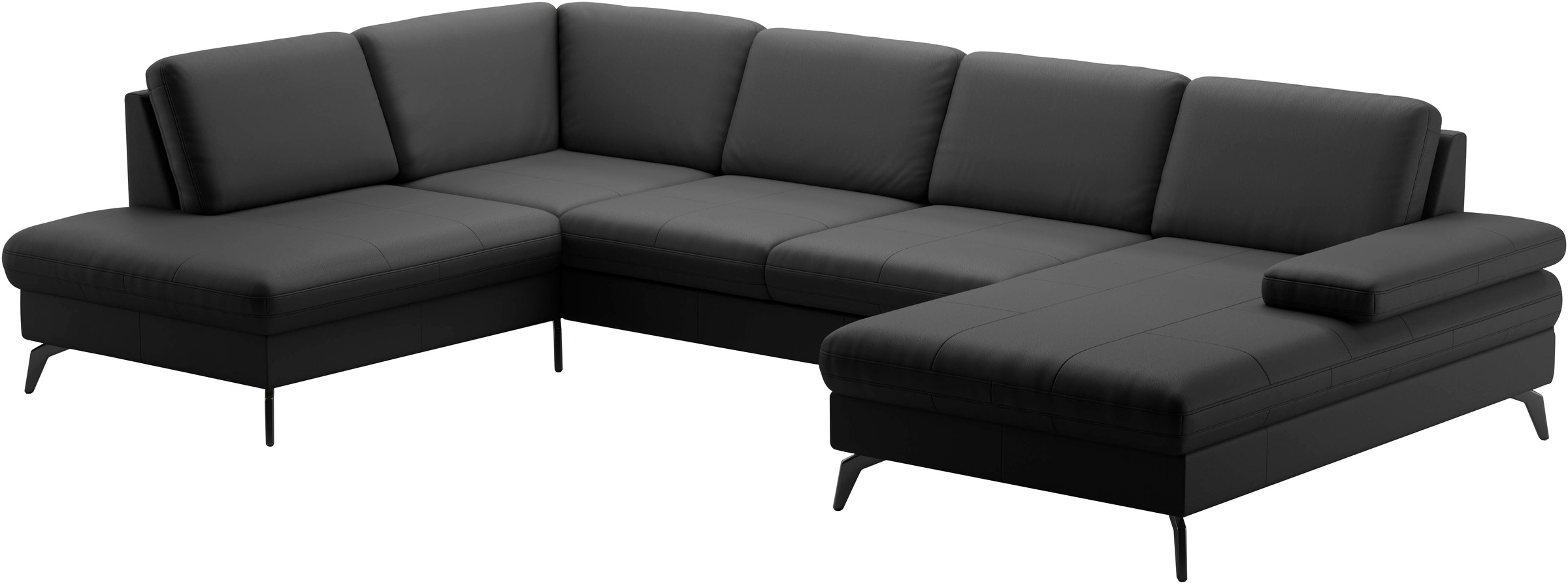 Thumbnail - sit&more Wohnlandschaft "Morris U-Form, inkl. Sitztiefenverstellung" wahlweise mit Armteilverstellung, Bettfunktion & Be...