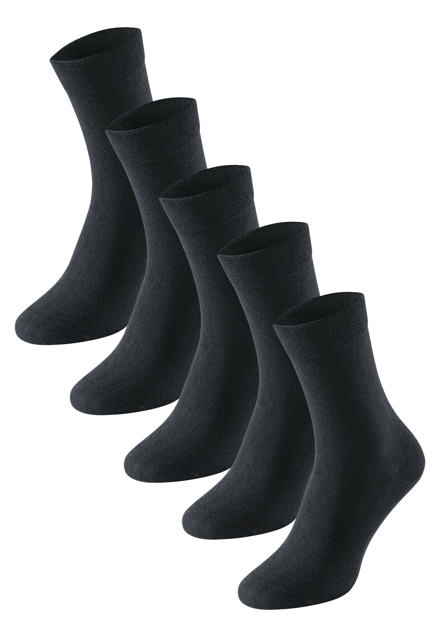 Schiesser Socken "Bluebird" 5 Paar, 5 Paar tlg. mit druckfreiem Bund