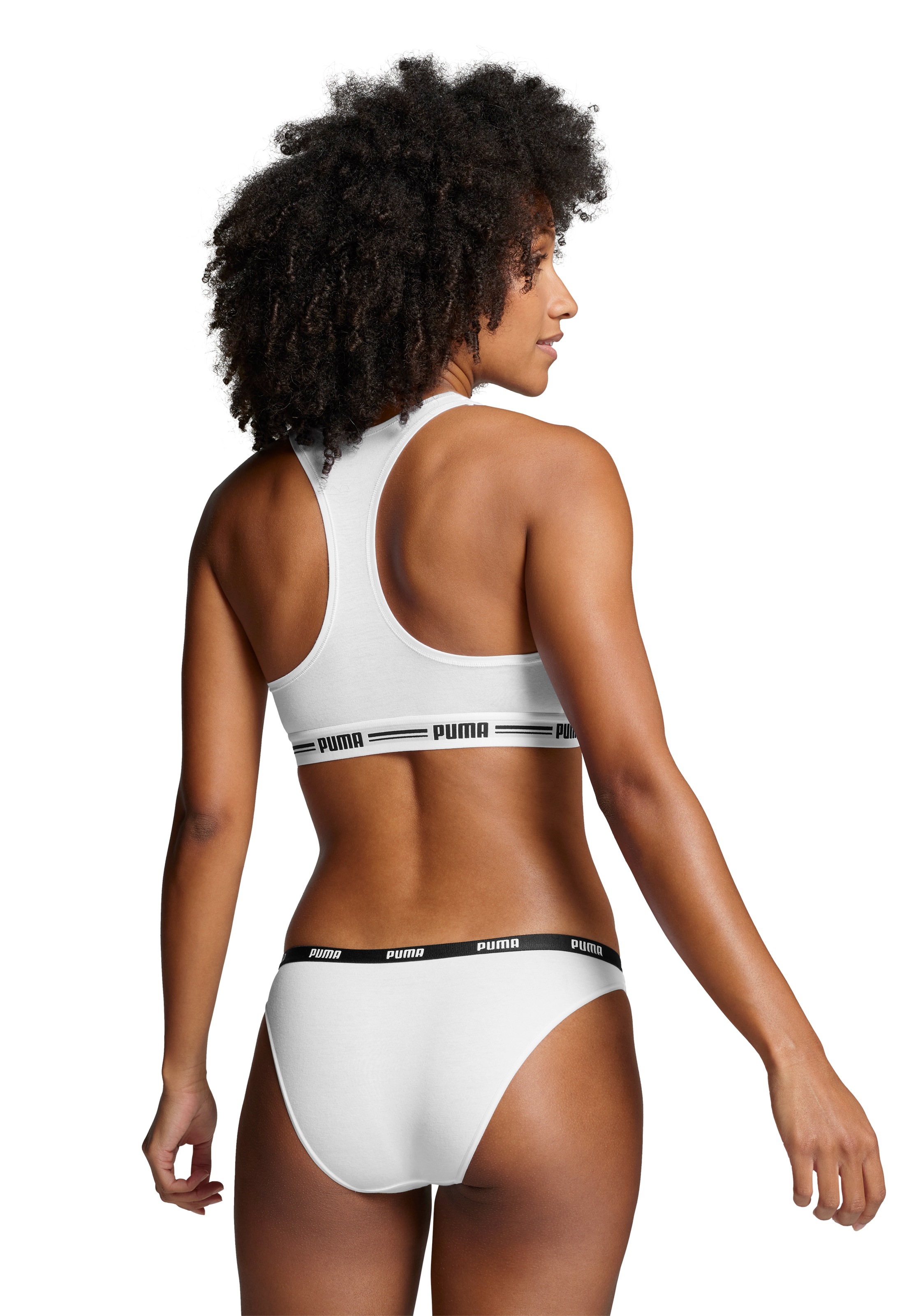 PUMA Bikinislip »PUMA WOMEN BIKINI 2P«, (2er Pack), Low-Rise Design, flache Nähte, elastischer Logobund