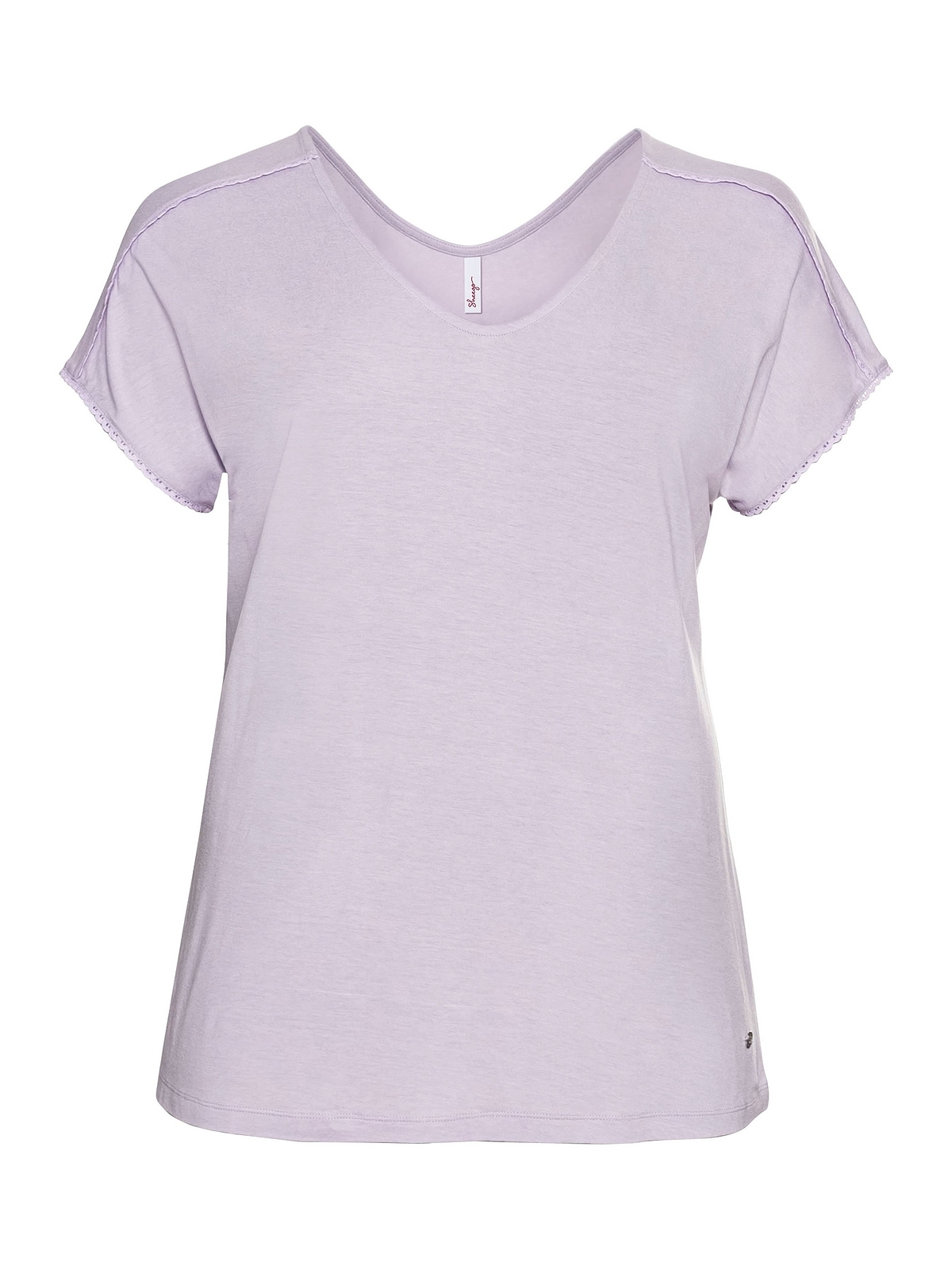 Sheego T-Shirt »Große Größen«, und an bestellen Spitze Ärmeln BAUR mit Schulternaht | online