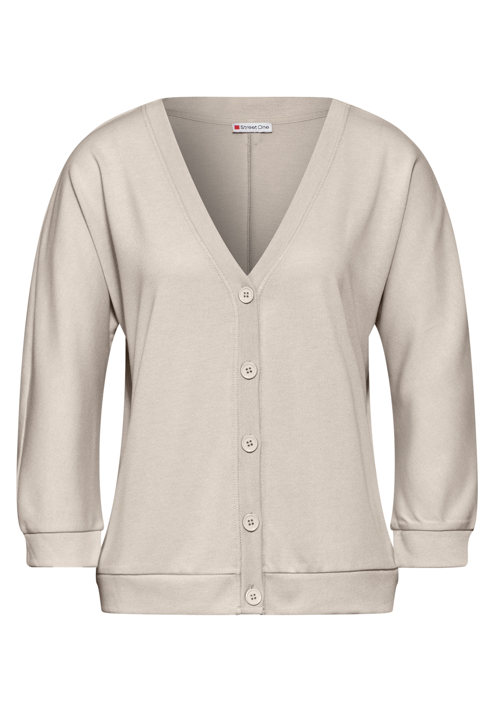 STREET ONE Strickjacke, mit 3/4 Ärmeln