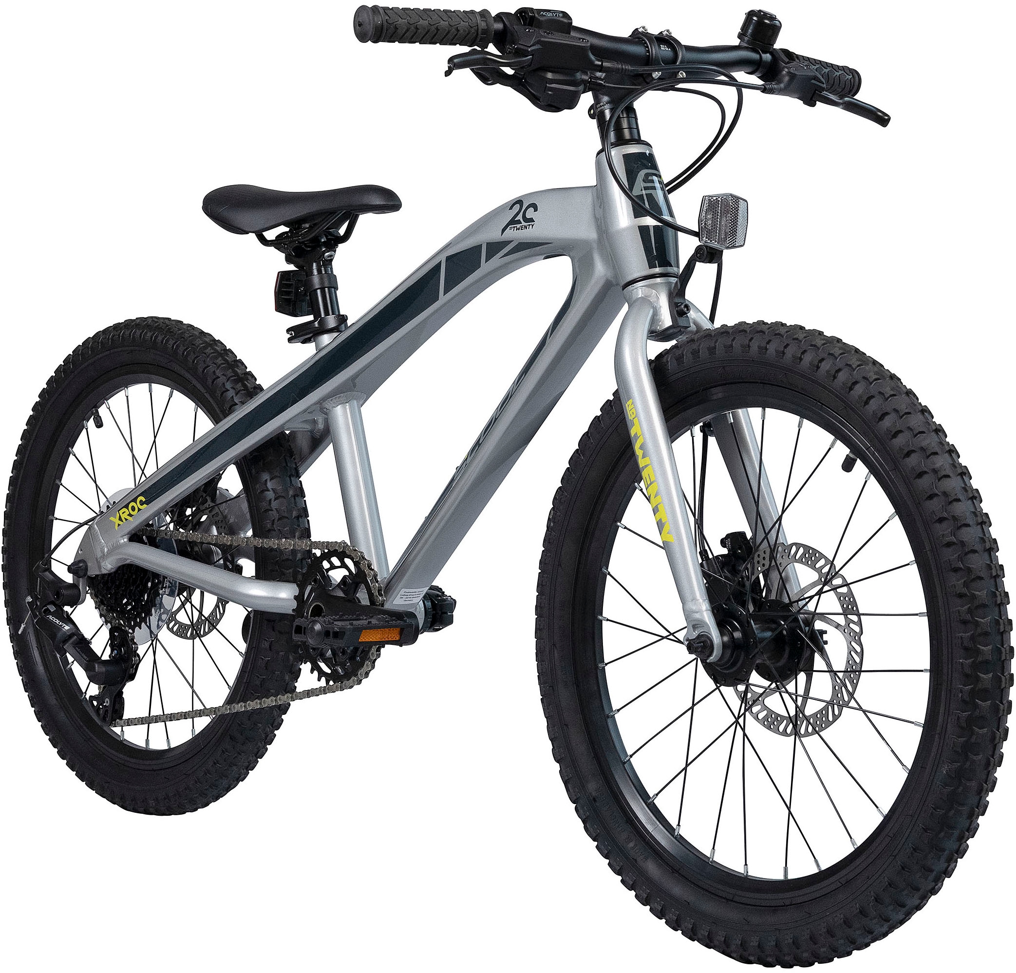 S’COOL Jugendfahrrad »S'COOL Xroc TWENTY 20-8S MicroShift- Grey« 8 Gang microSHIFT Kettenschaltung