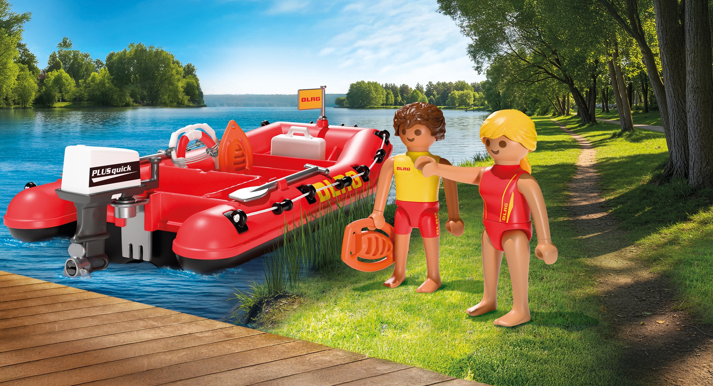 Playmobil® Konstruktions-Spielset »Rettungsboot (72280), My Life« Made in Germany