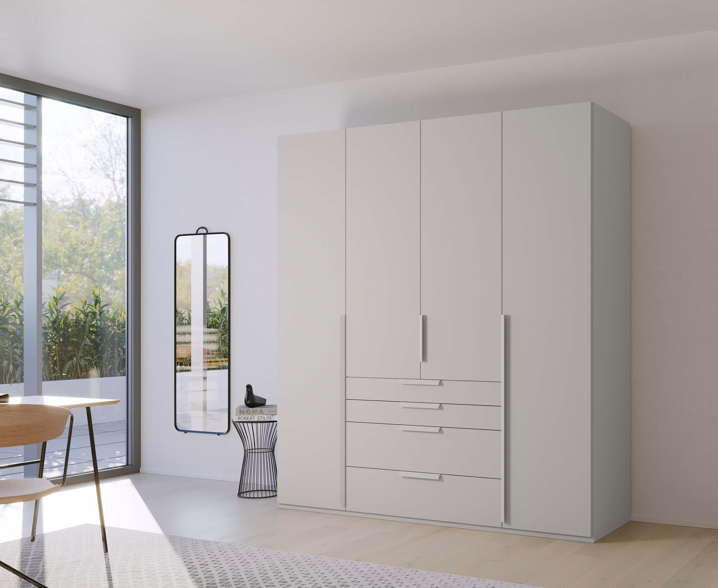 rauch Drehtürenschrank »Purisma«, mit Schubladen und umfangreichem Zubehör, mit Soft-Close-Funktion