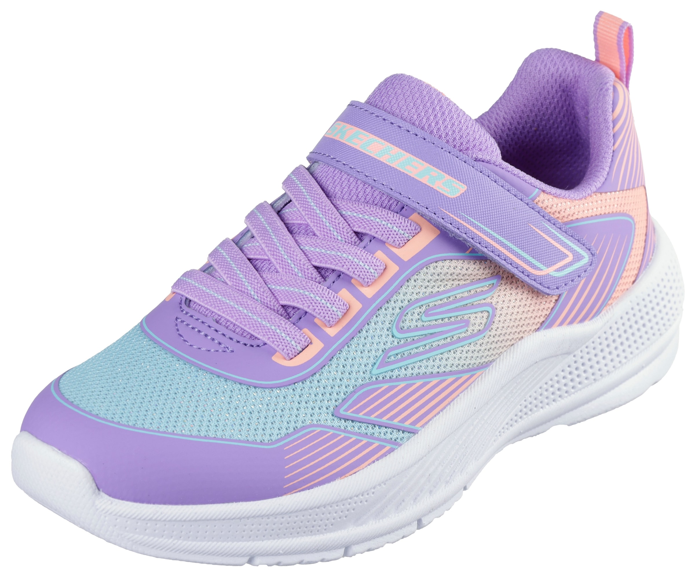 Skechers Sneaker »MICROSPEC ADVANCE«, Freizeitschuh mit Klettverschluss, Größenschablone zum Download