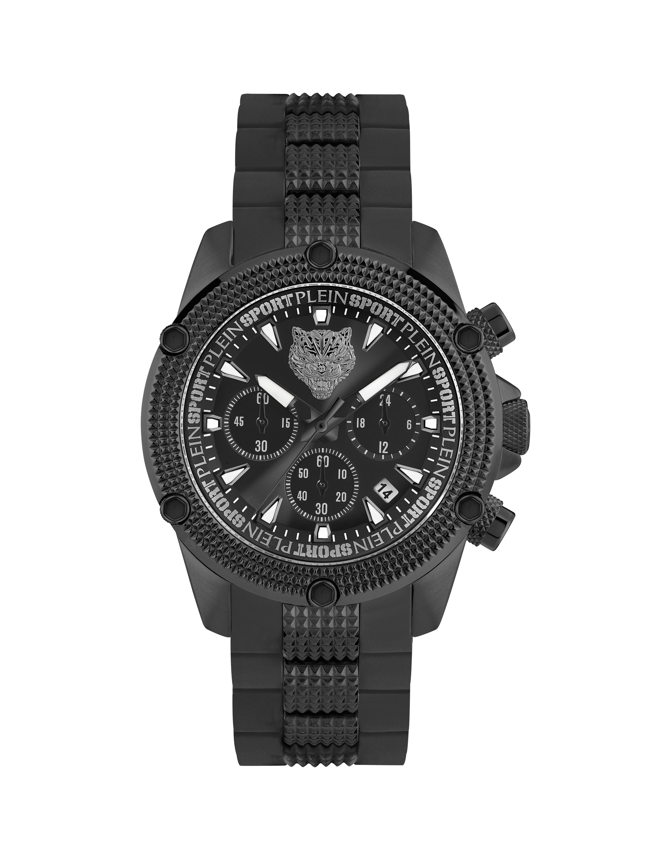 PLEIN SPORT Herren Luxusuhr "Hurricane Chrono", schwarz, Armbanduhren