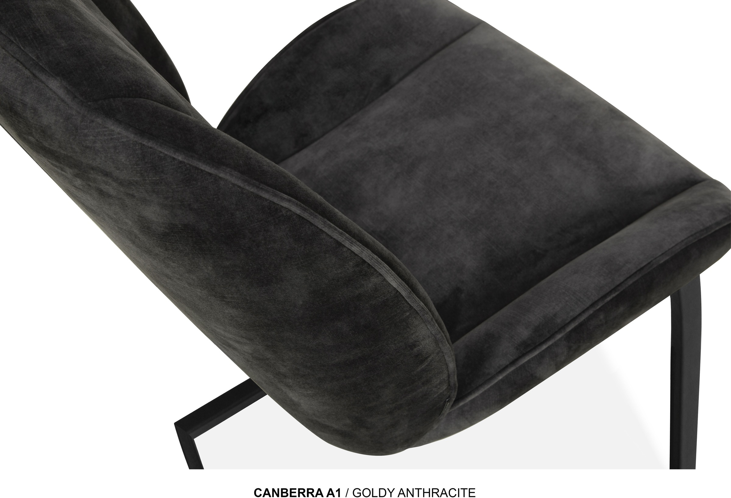 OMG Design Esszimmerstuhl »Canberra« (Set) 1 Stk.Esszimmerstuhl, pflegeleichter Samtvelour Bezug