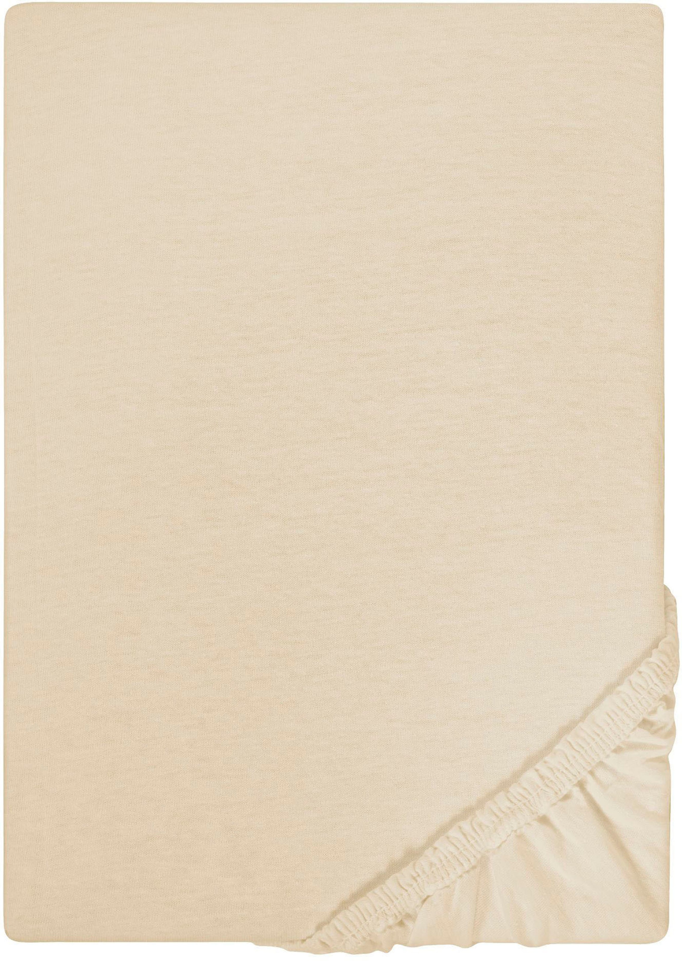 Biberna Spannbettlaken "Leila" Bettlaken aus 100% Baumwolle, für Matratzenhöhen bis 22 cm