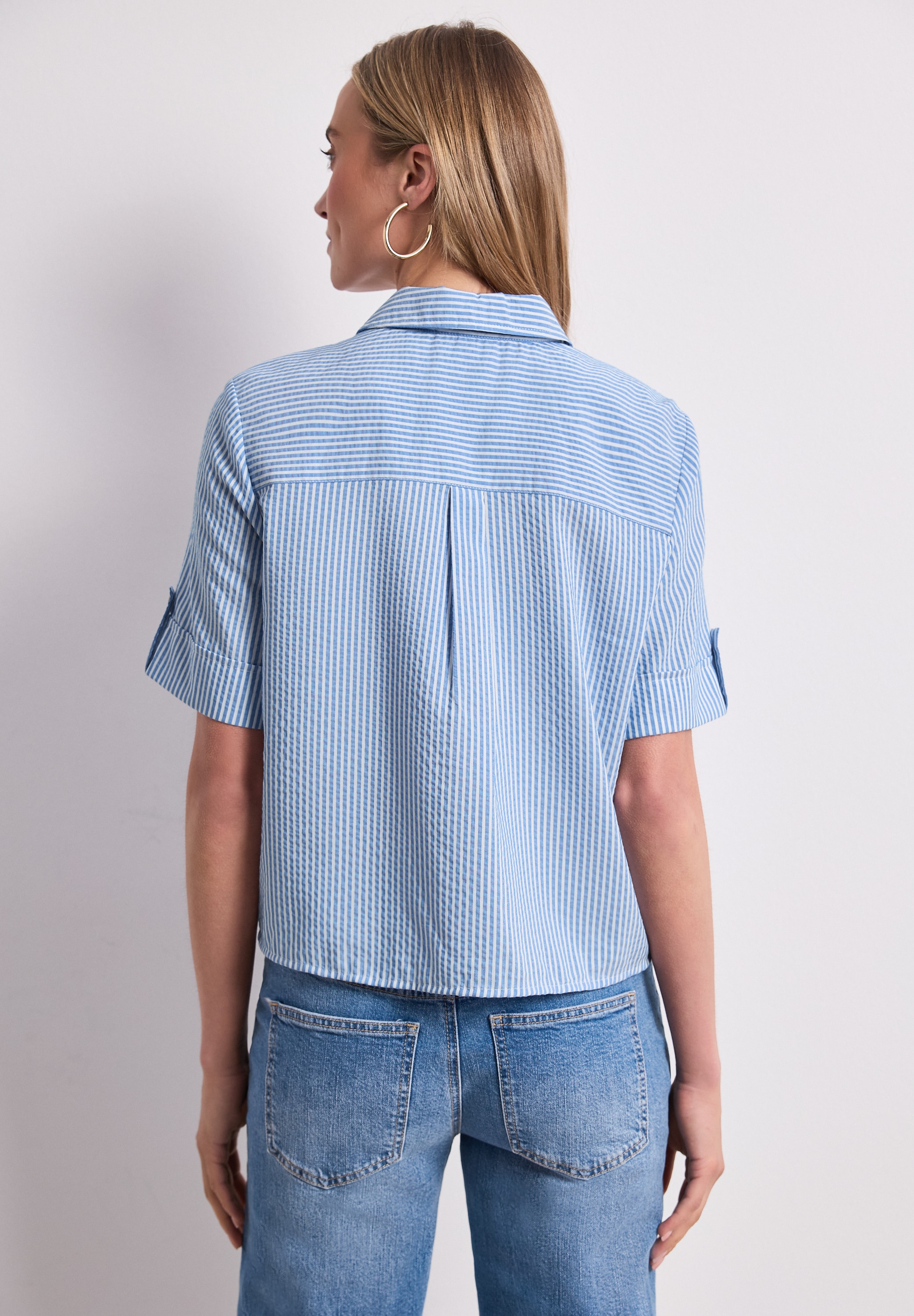STREET ONE Hemdbluse im Streifen-Design