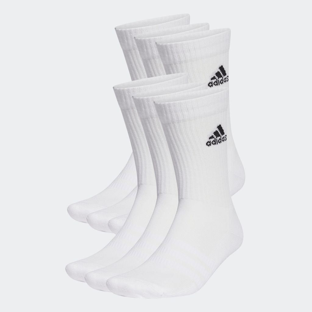 adidas Performance Sportsocken »CUSHIONED SPORTSWEAR CREW SOCKEN, 6 PAAR«, (6 Paar)