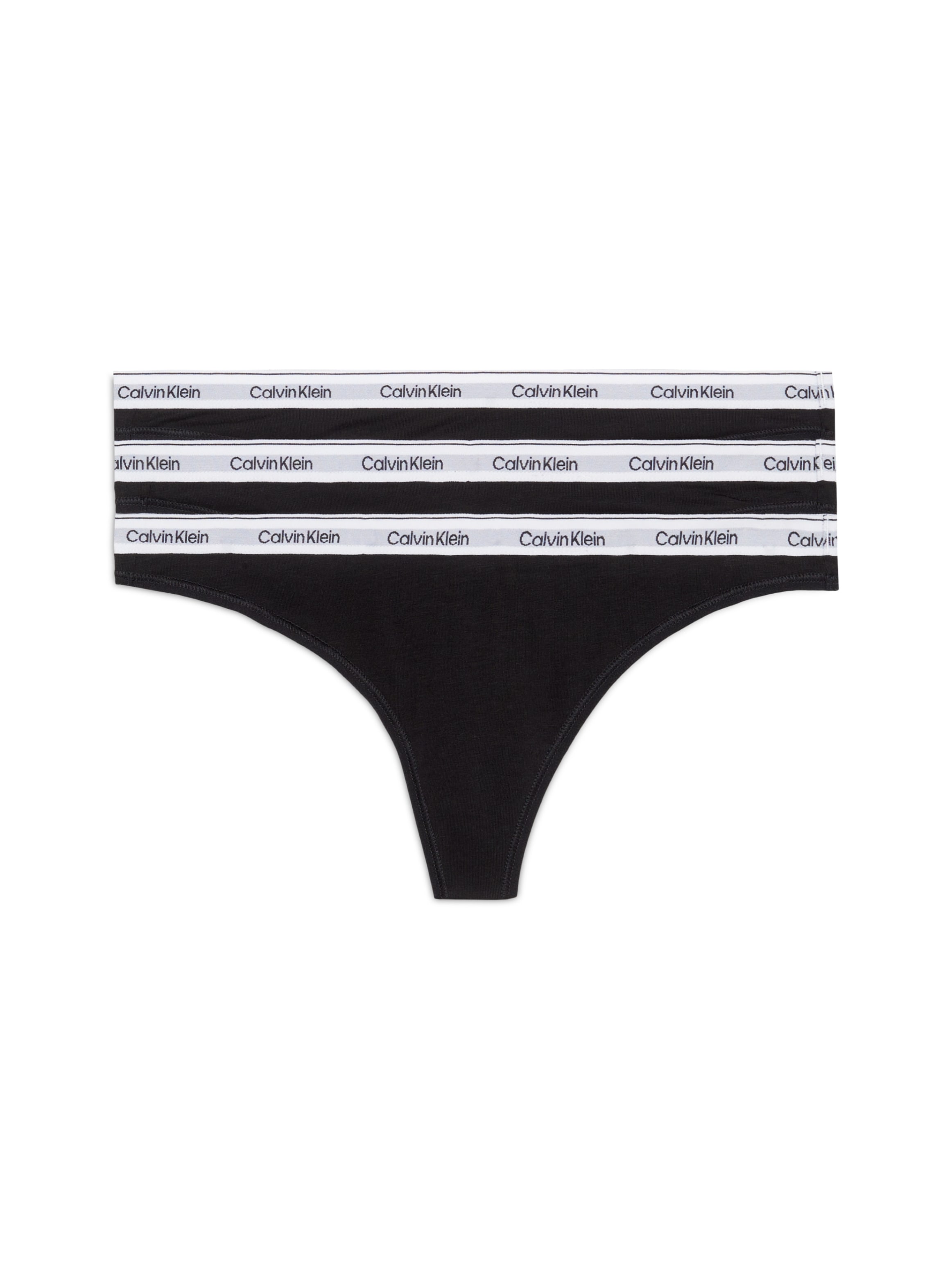 Calvin Klein Underwear Tanga »3 PACK THONG (LOW-RISE)« 3 Stk. String low waist mit Logobund