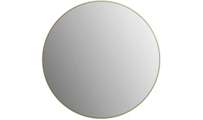 Badspiegel »Picasso gold Ø 80 cm«, hochwertiger Aluminiumrahmen