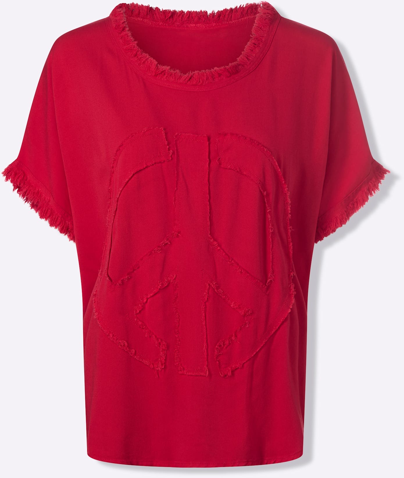 HEINE Short Sleeve Blouse Strawberry 46 3