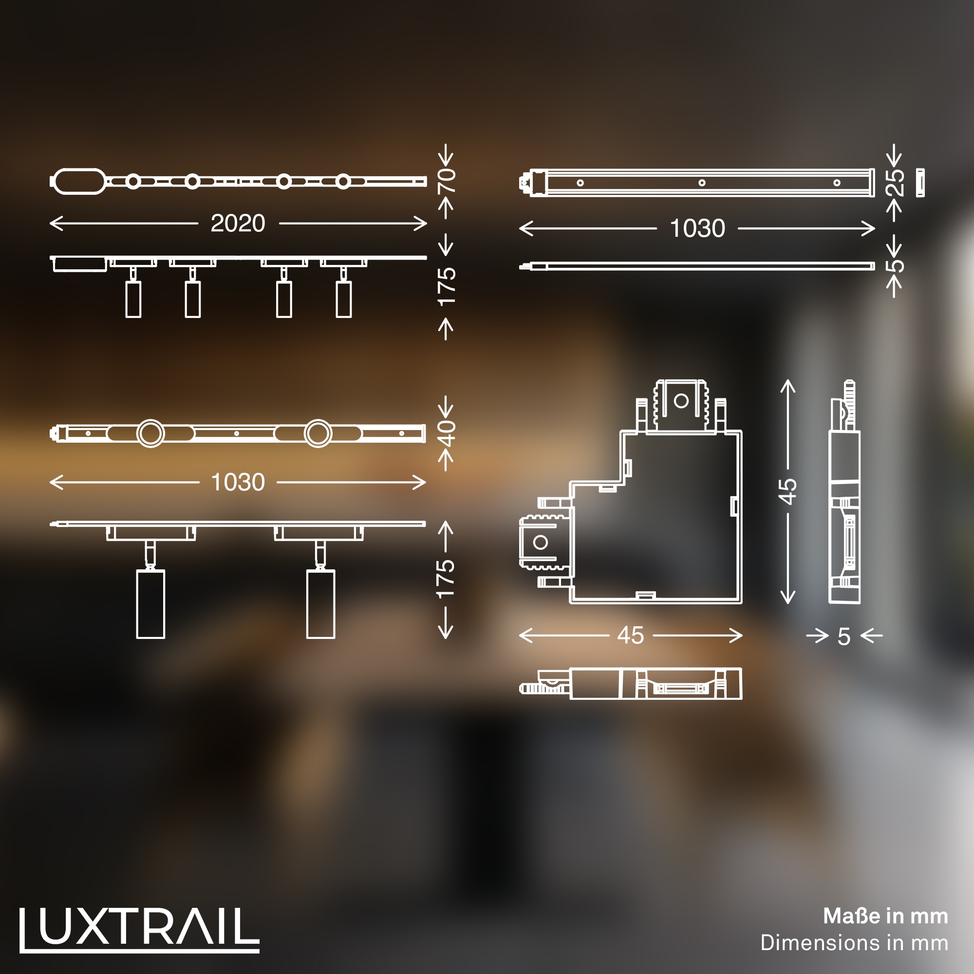 Briloner Leuchten LED Deckenleuchte »LUXTRAIL 8039086«