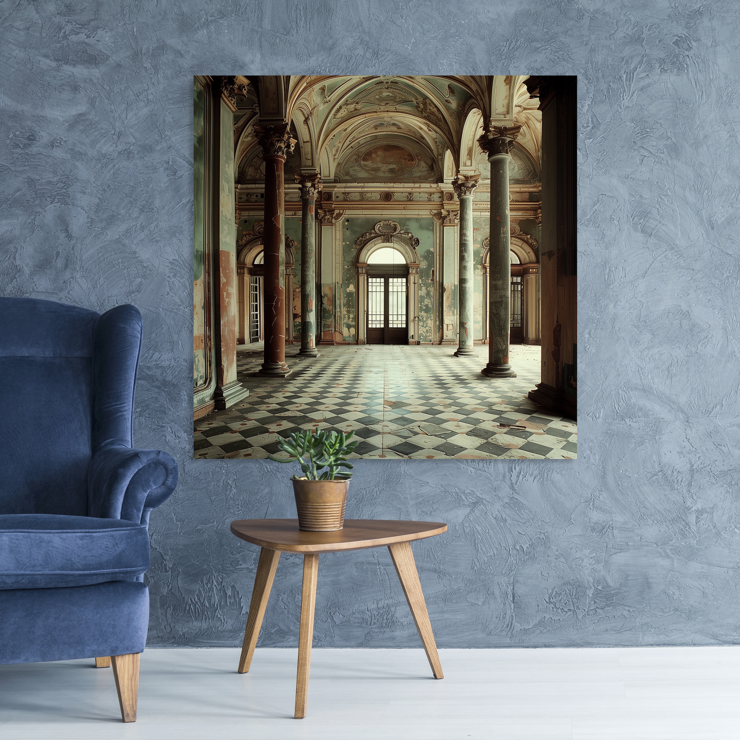 queence Acrylglasbild "Königshaus" Architektonische Elemente Elemente der Architektur Gebäude Innenarchitektur Kunst 1 Stk. tlg. Fine Art-Print in Galeriequalität