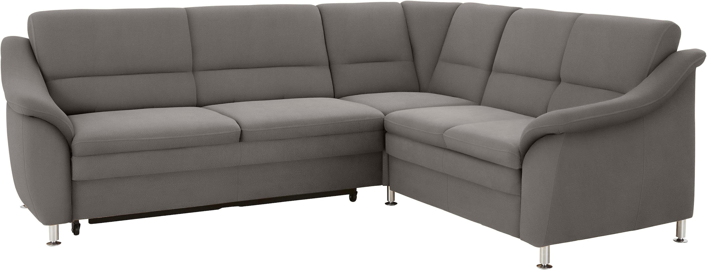 sit&more Ecksofa "Cardoso L-Form" mit Federkern, wahlweise mit Schlaffunktion und Schubkasten