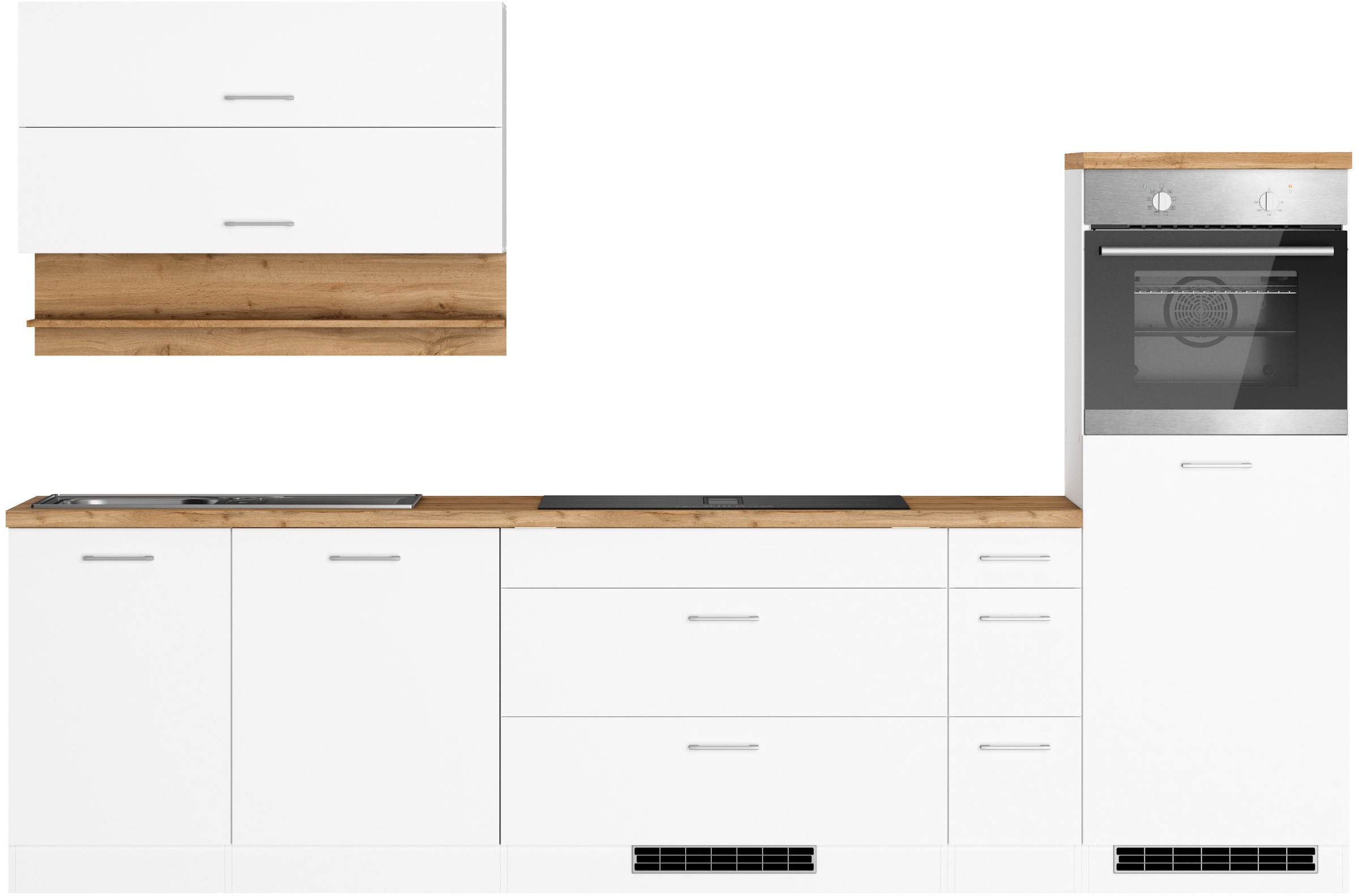 KOCHSTATION Küchenzeile "KS-Milan", Breite 300 cm, wahlweise mit E-Geräten, günstig online kaufen