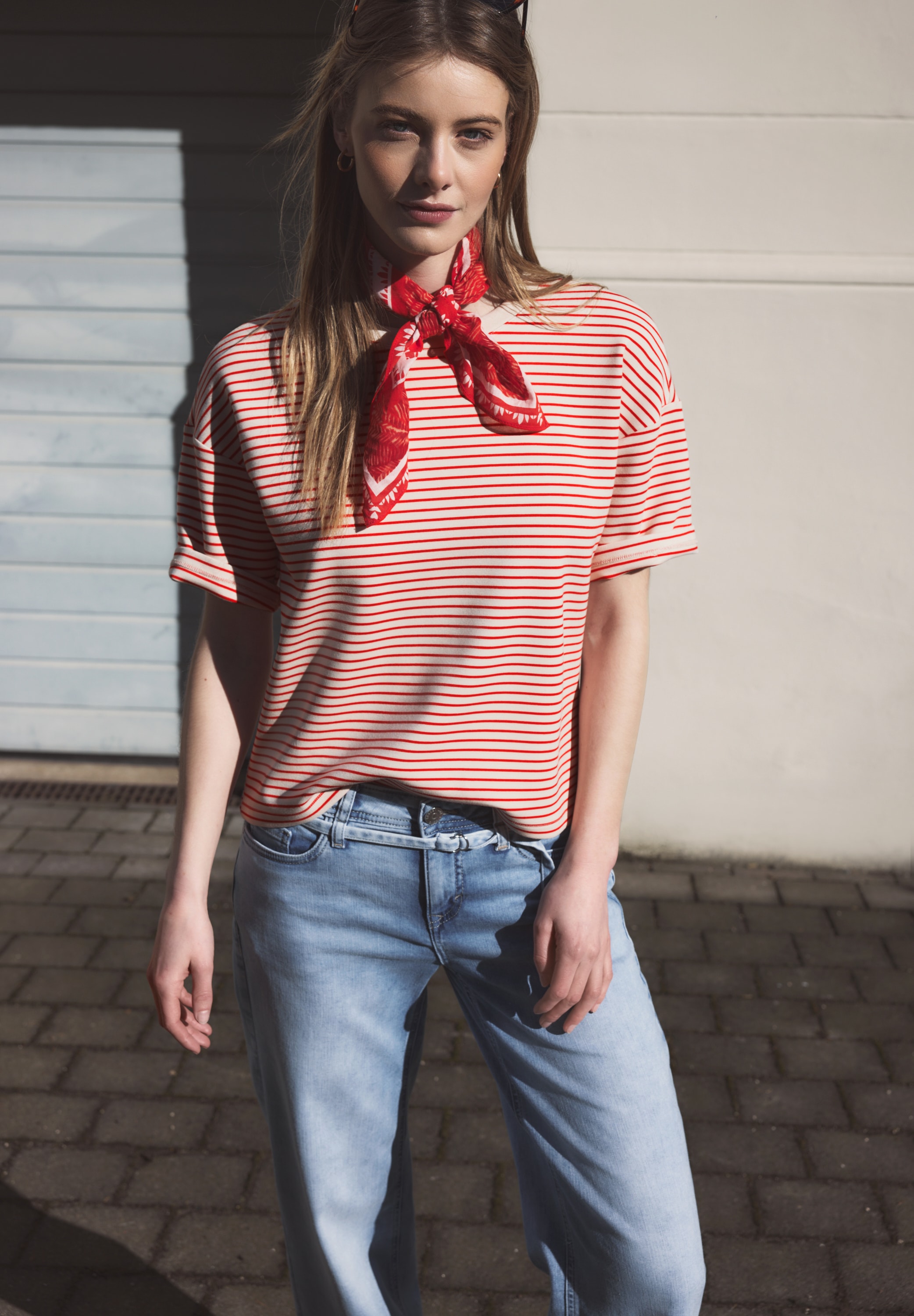 STREET ONE STUDIO T-Shirt Rundhalsausschnitt günstig online kaufen