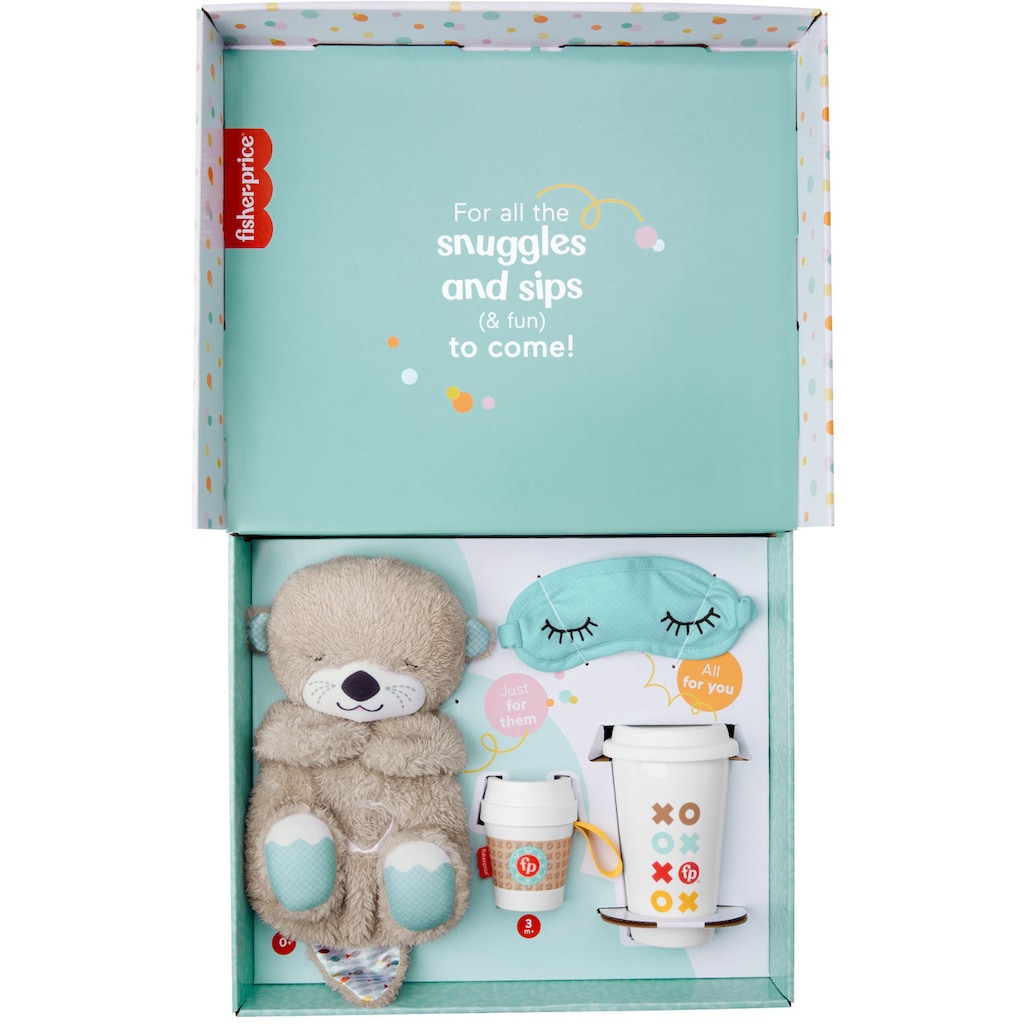 Fisher-Price® Plüschfigur »Schlummer-Otter Geschenkset«, (Set, 4 St.)