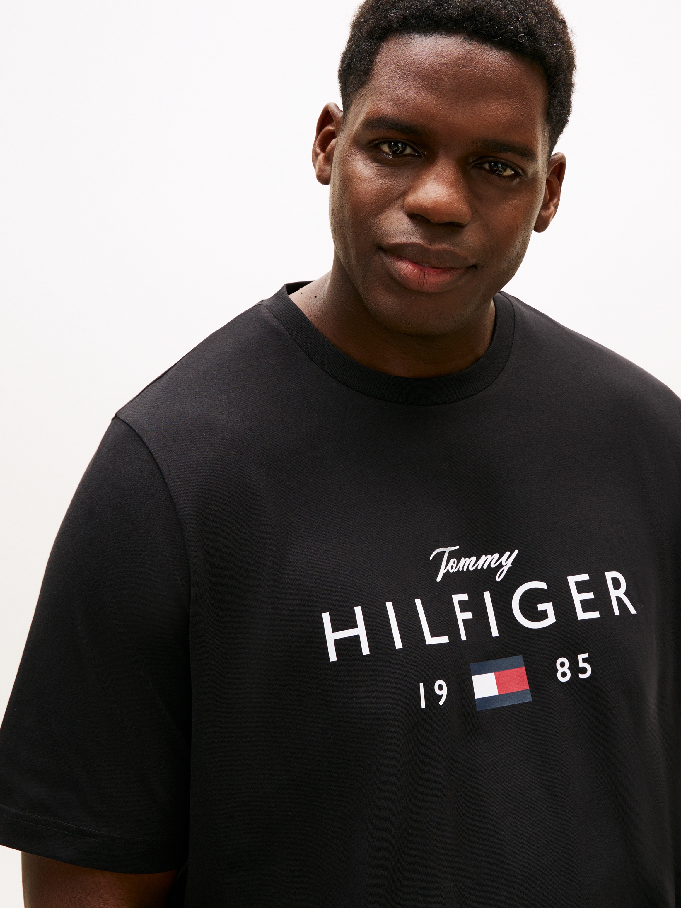 Tommy Hilfiger Big & Tall T-Shirt »BT-BRAND LOVE BIG HILFIGER« Rundhals, normale Passform, Große Größen