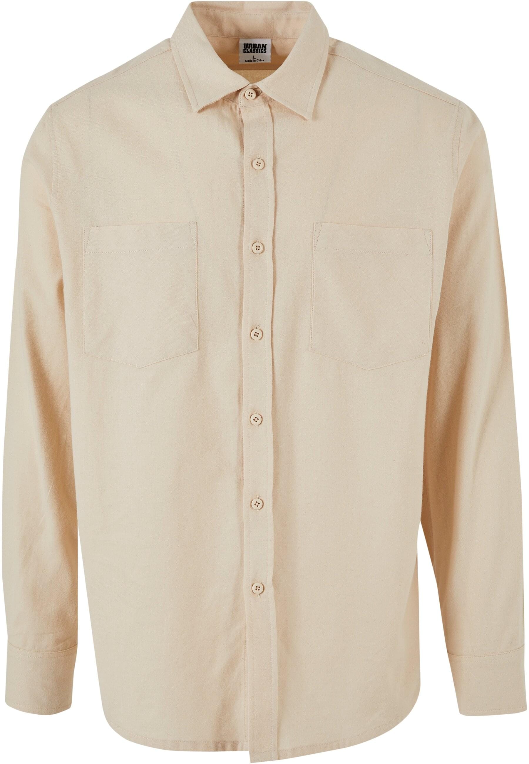 URBAN CLASSICS Langarm-Poloshirt "Urban Classics Herren Flanell Shirt", (1 günstig online kaufen