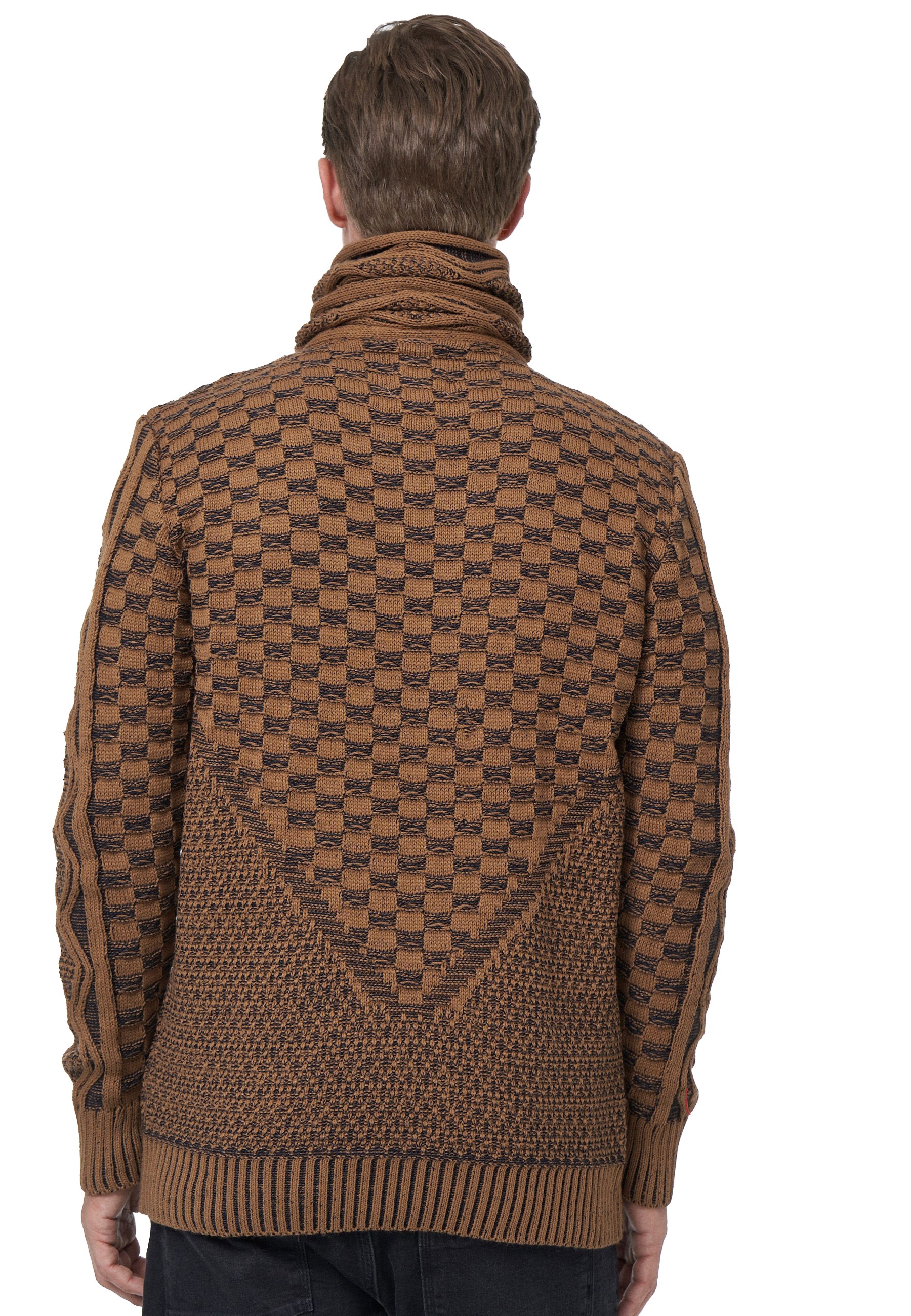 Rusty Neal Strickpullover, mit extravagantem Schalkragen