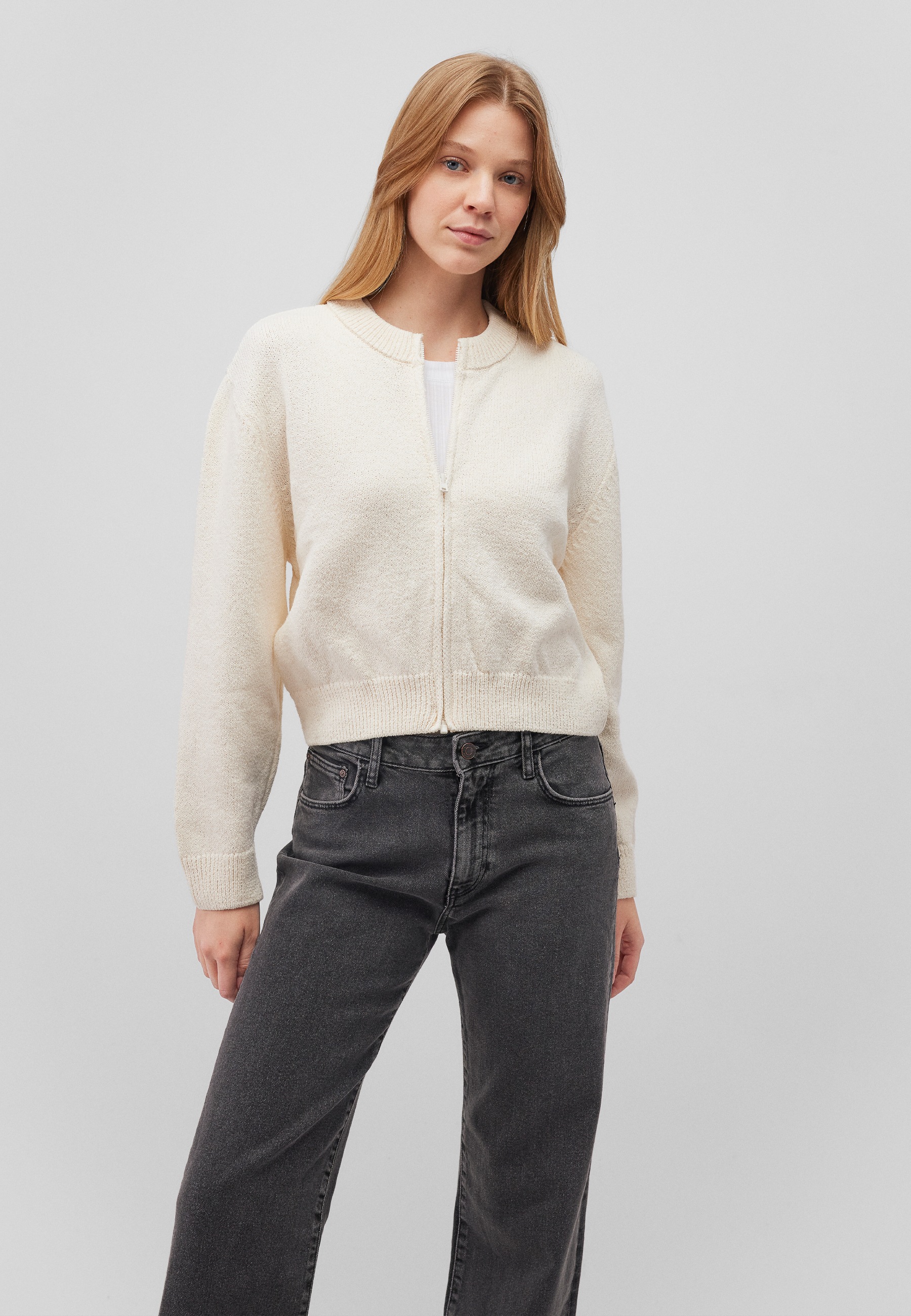 Mavi Strickpullover »FULL ZIP CARDIGAN«, Cardigan mit Zip
