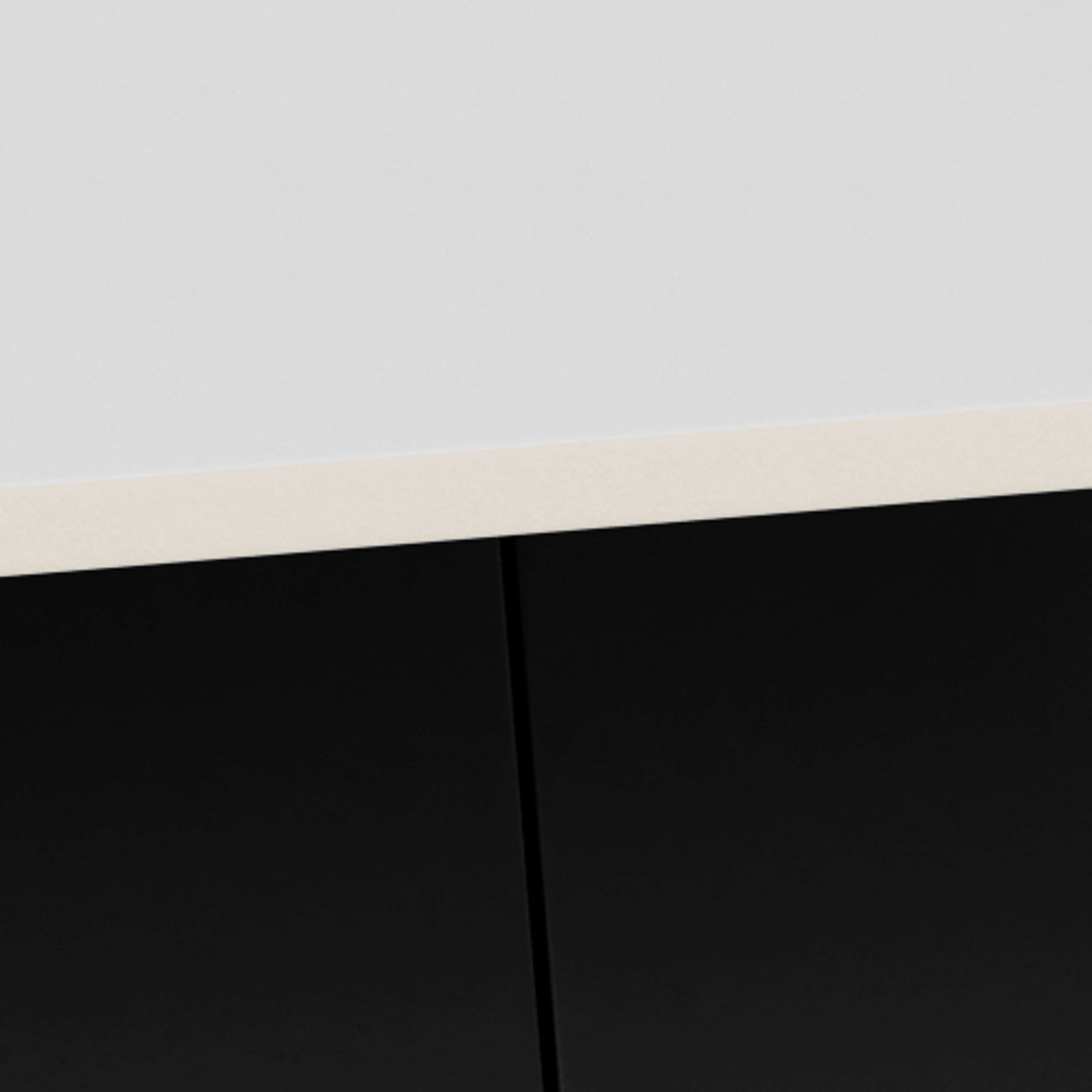 ACTONA GROUP Couchtisch »Salinas, Sofatisch, Tisch, Beistelltisch« B/T/H: 80x80x48 cm,  weiße Keramikplatte, abgerunde Ecken, schwarzer Stahlfuß