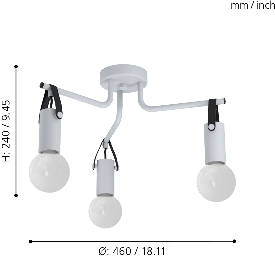 BAUR Deckenlampe EGLO »APRICALE«, Deckenleuchte flammig-flammig, bestellen 3 |