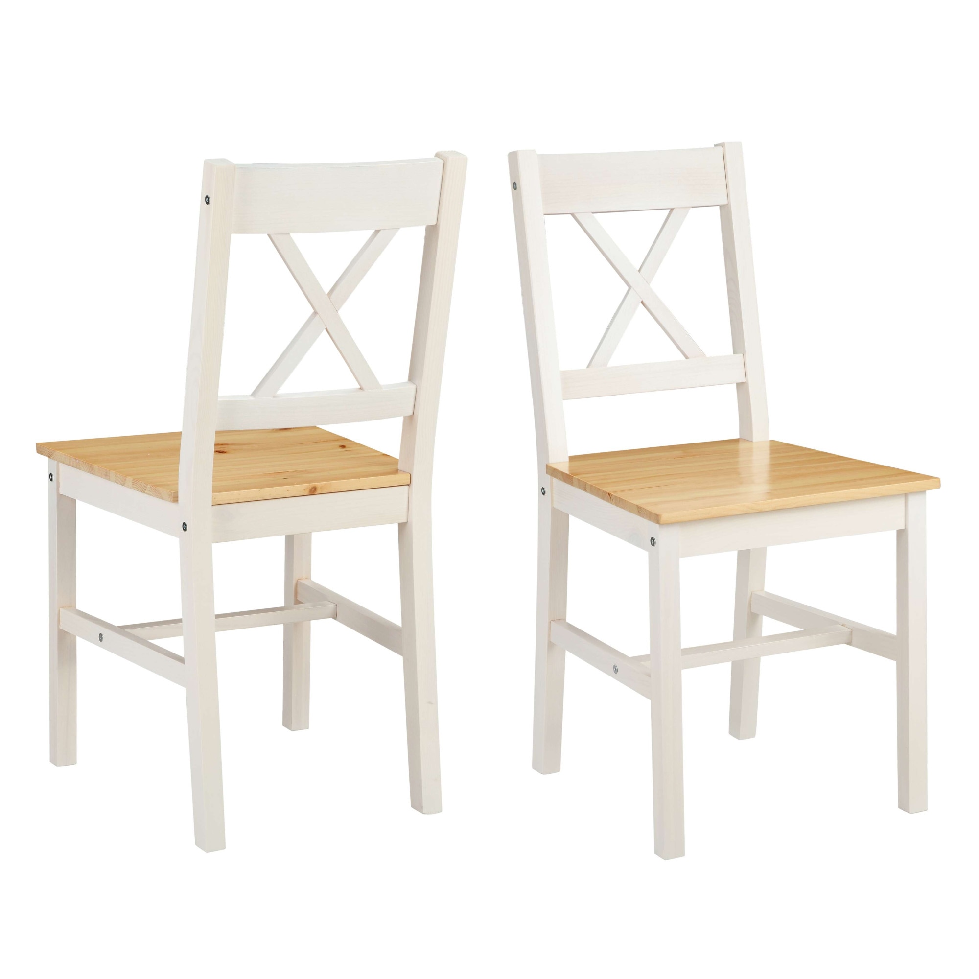 OTTO home Esszimmerstuhl "Willow" (Set) 4 Stk.aus massivem Kiefernholz, lackiert, pflegeleicht, bis 130 kg belastbar