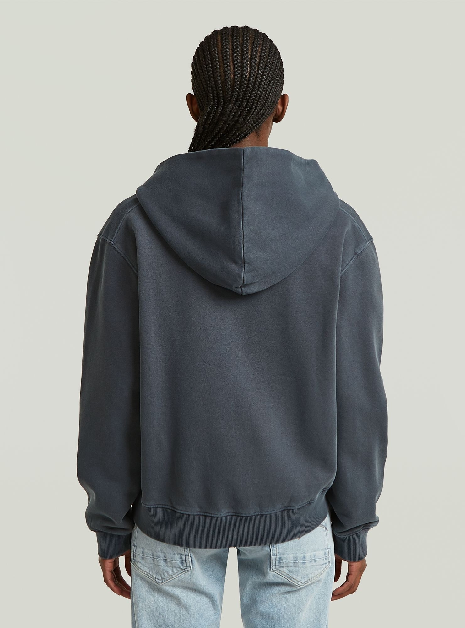 G-STAR Longpullover "Washed Hoodie Zip Relaxed Sweatshirt" günstig online kaufen