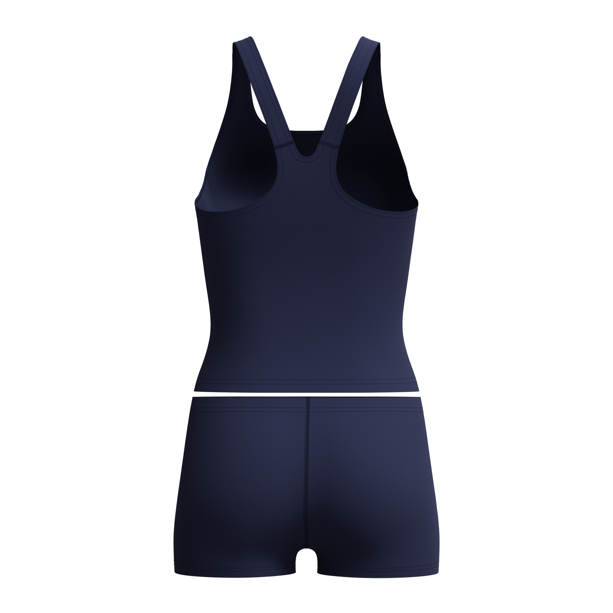 Tankini SPEEDO "HYPERBOOM SPLICE TANKINI SET BLK/GRN", Damen, Gr. 40, N-Gr, nvy, ltgrn, Obermaterial: 100% Polyester, Bikini-Sets Tankini 2