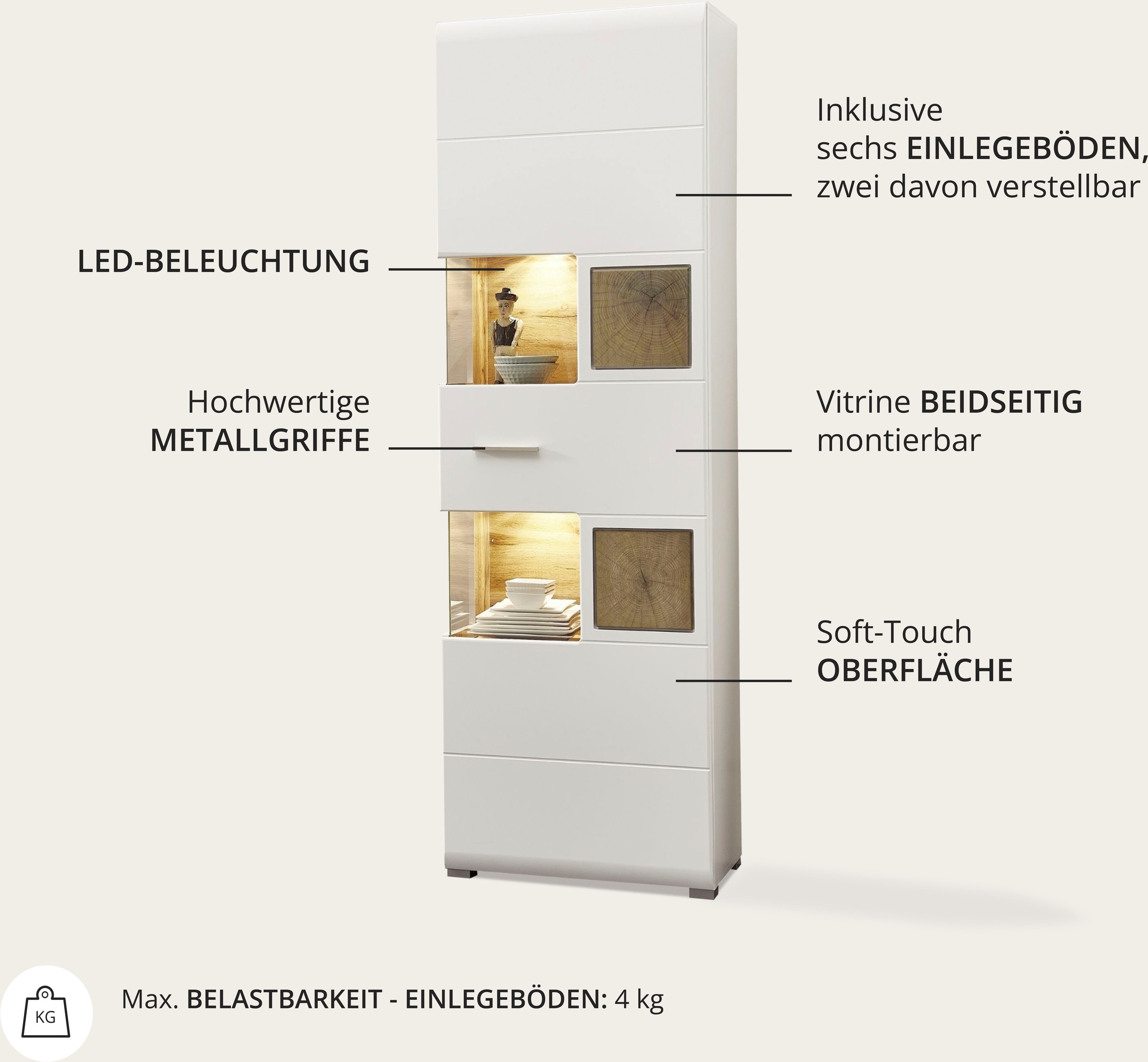 Innostyle Vitrine "FUN PLUS" günstig online kaufen