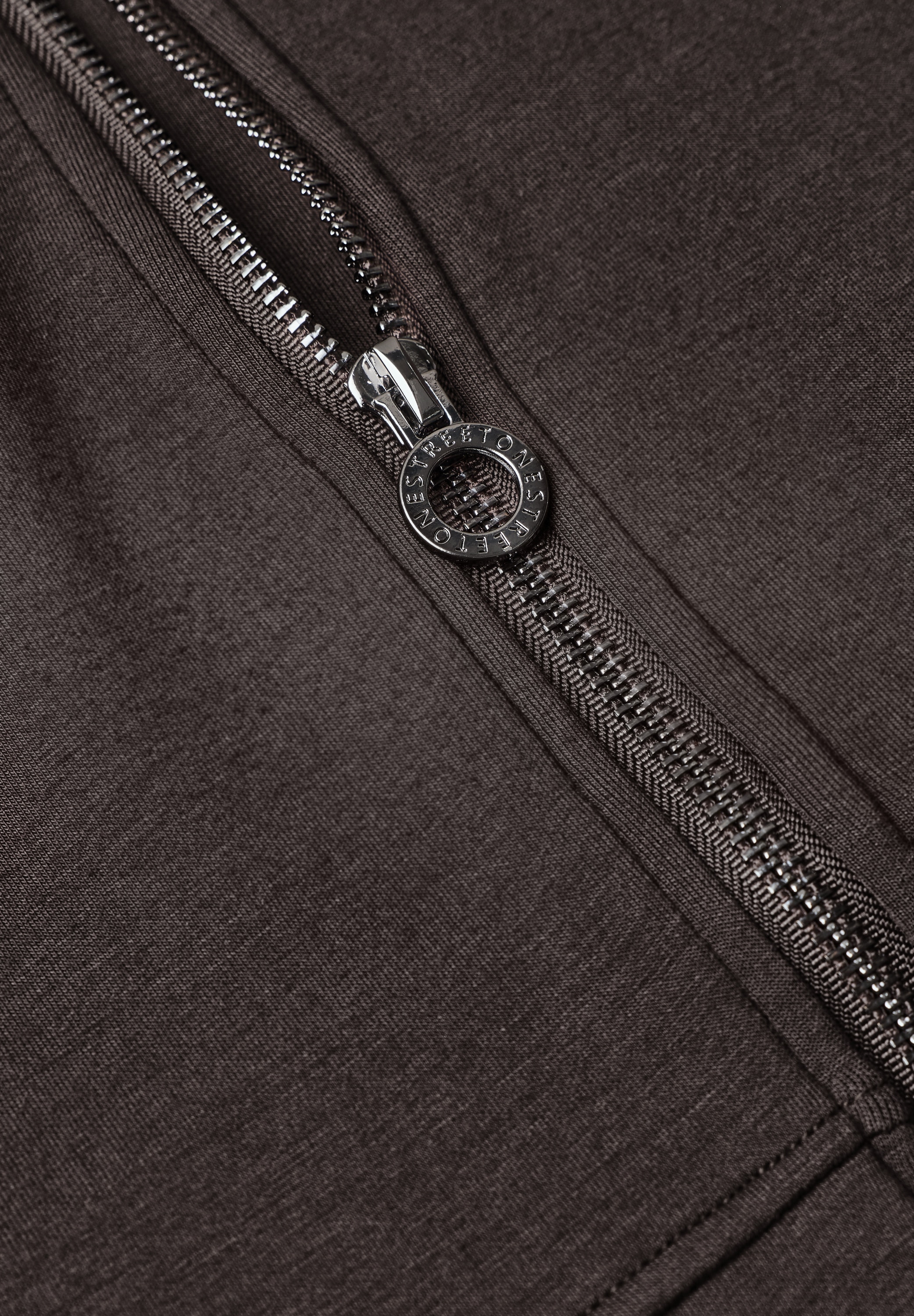 STREET ONE Sweatjacke mit Strick-Detail